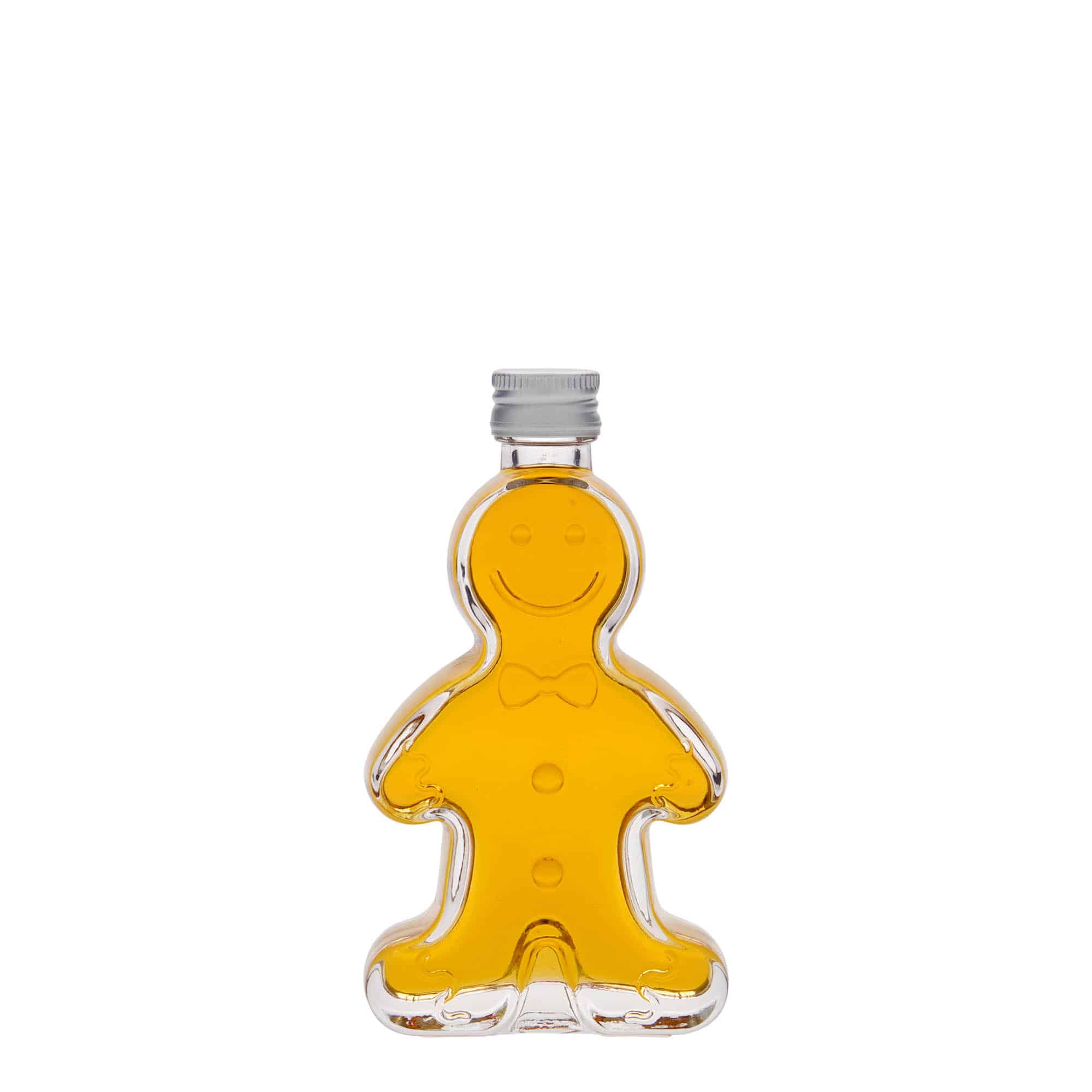 50 ml стъклена бутилка „Медено човече“, затваряне: капачка PP 18