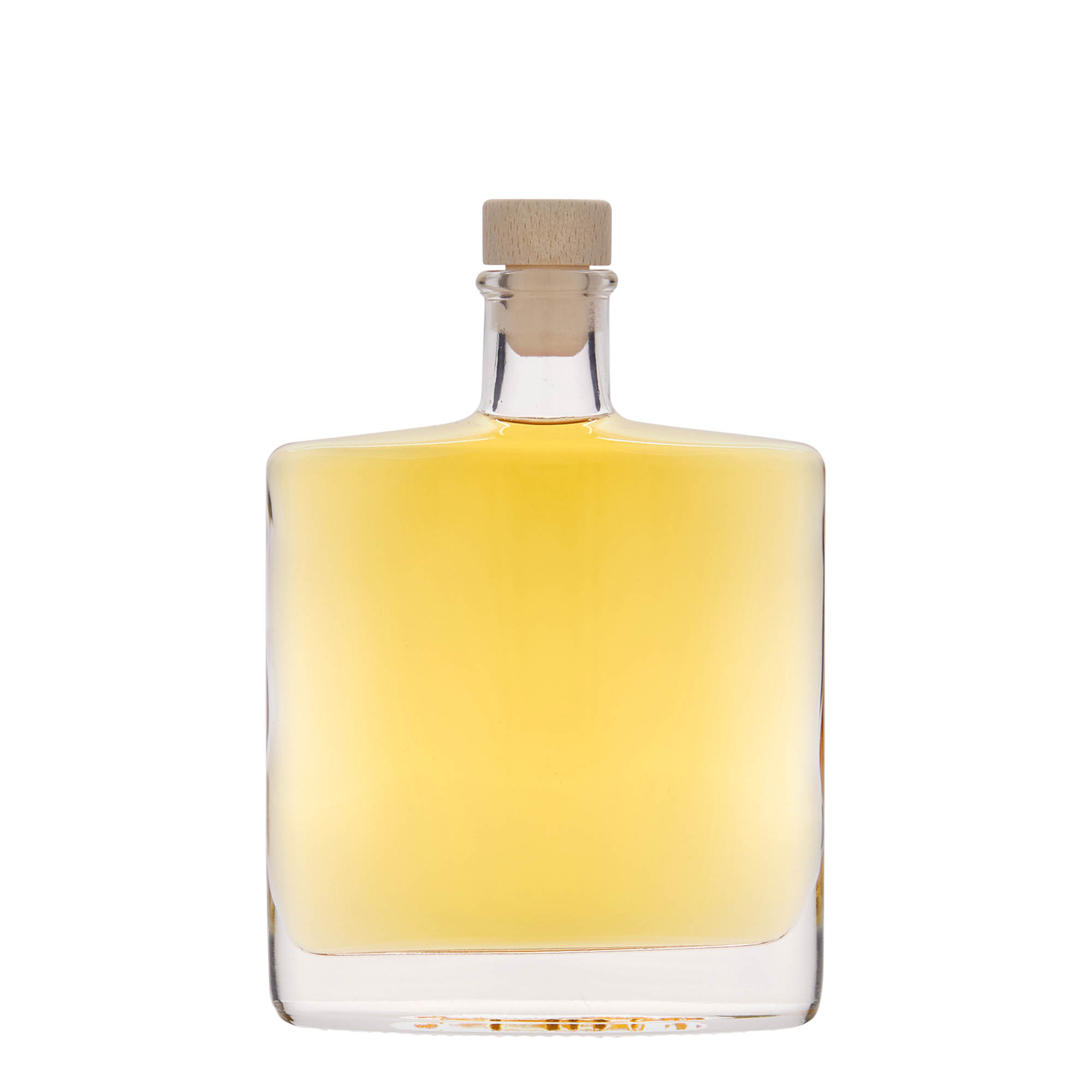 350 ml стъклена бутилка „Zorbas“, овална, затваряне: коркова тапа