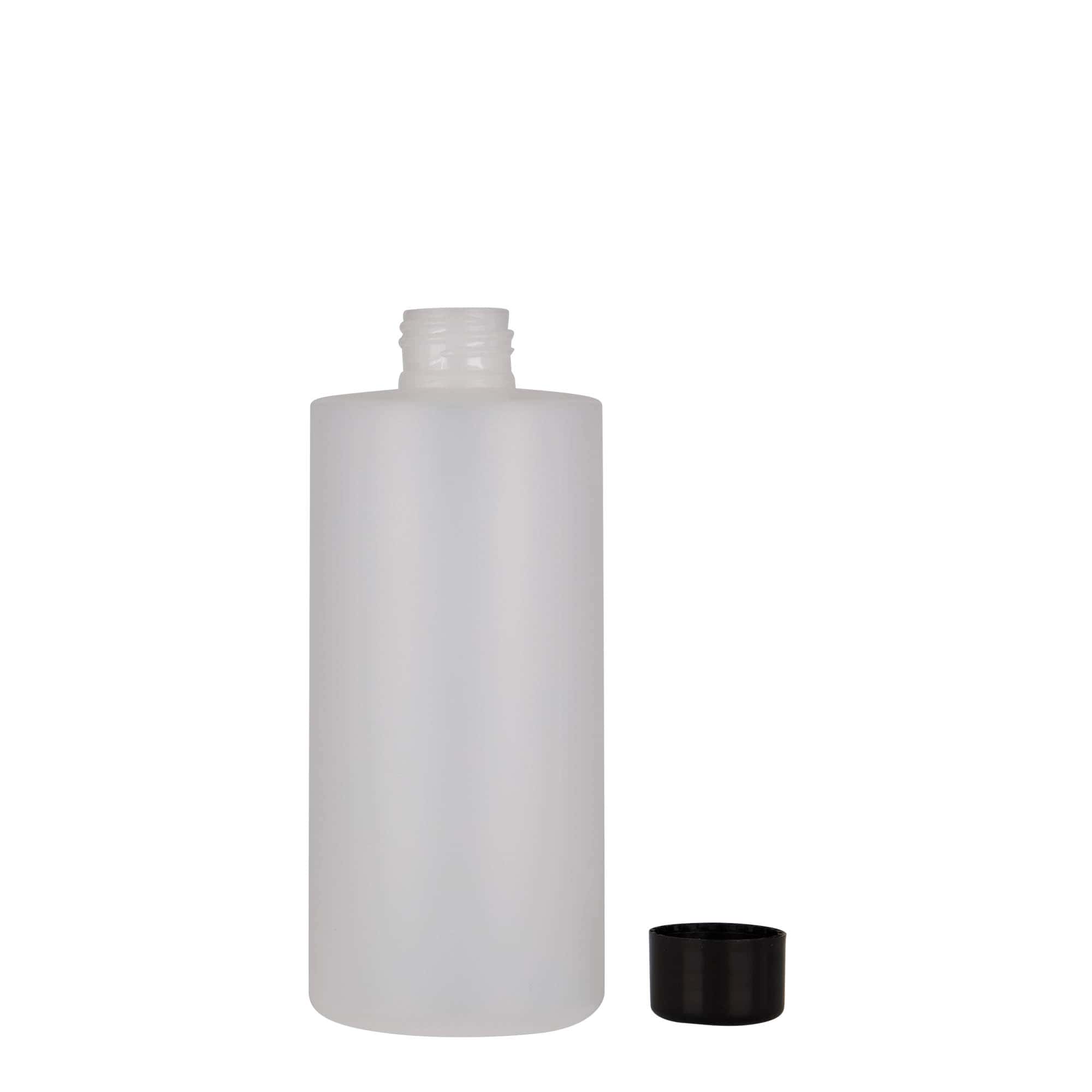 300 ml пластмасова бутилка „Pipe“, HDPE, бяла, затваряне: винтова капачка 24/410