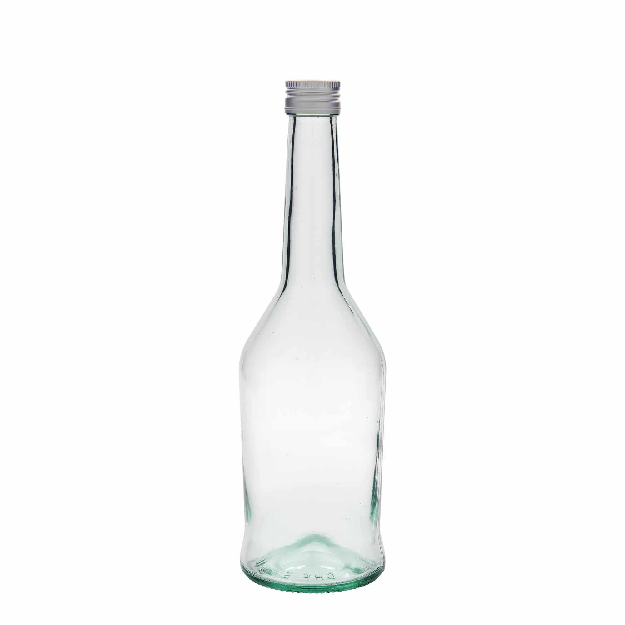 500 ml стъклена бутилка за спиртни напитки, затваряне: капачка PP 28