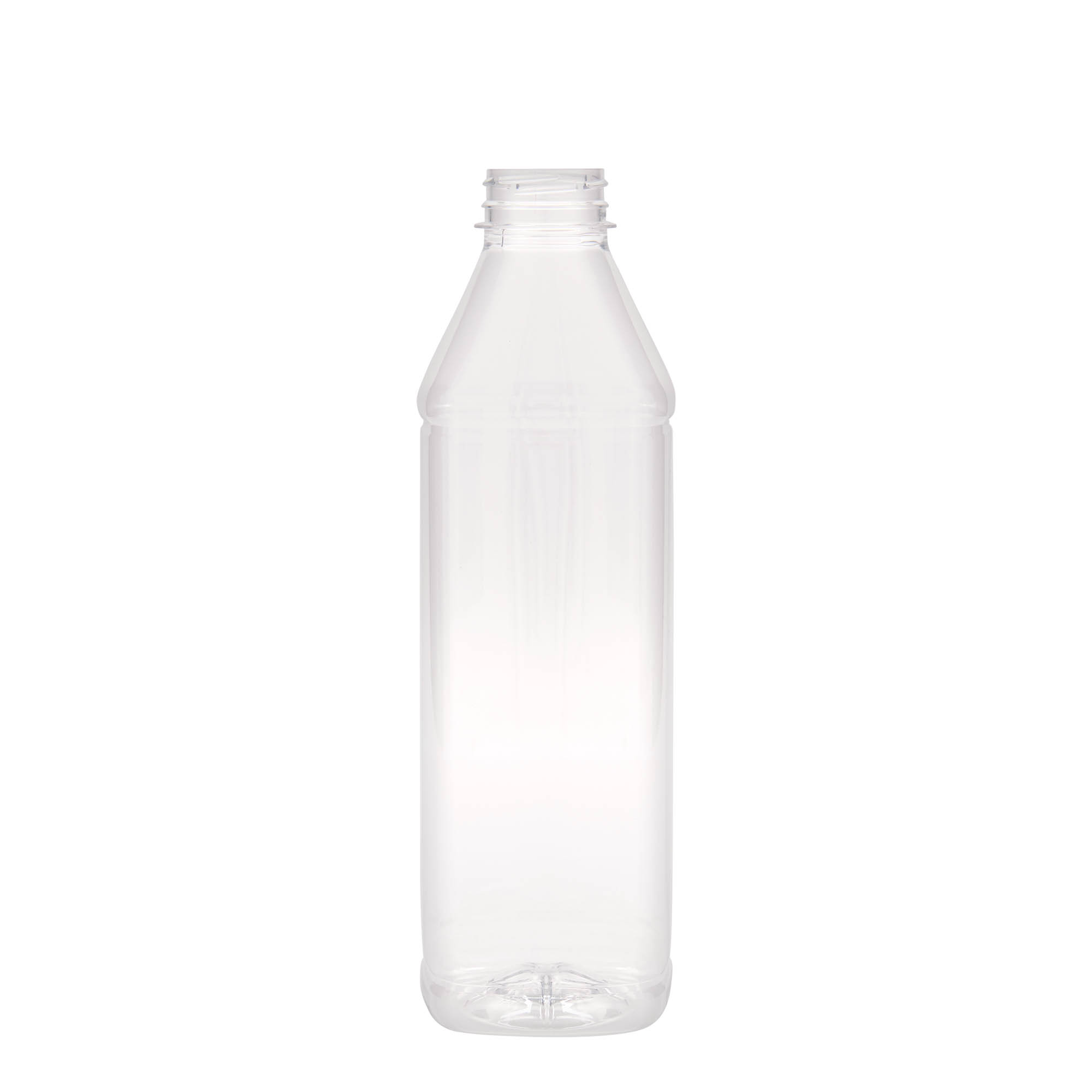 1.000 мл PET бутилка 'Milk and Juice Carré', квадратна, пластмасова, гърло: 38 мм 1.000 мл PET бутилка 'Milk and Juice Carré', квадратна, пластмасова, гърло: 38 мм