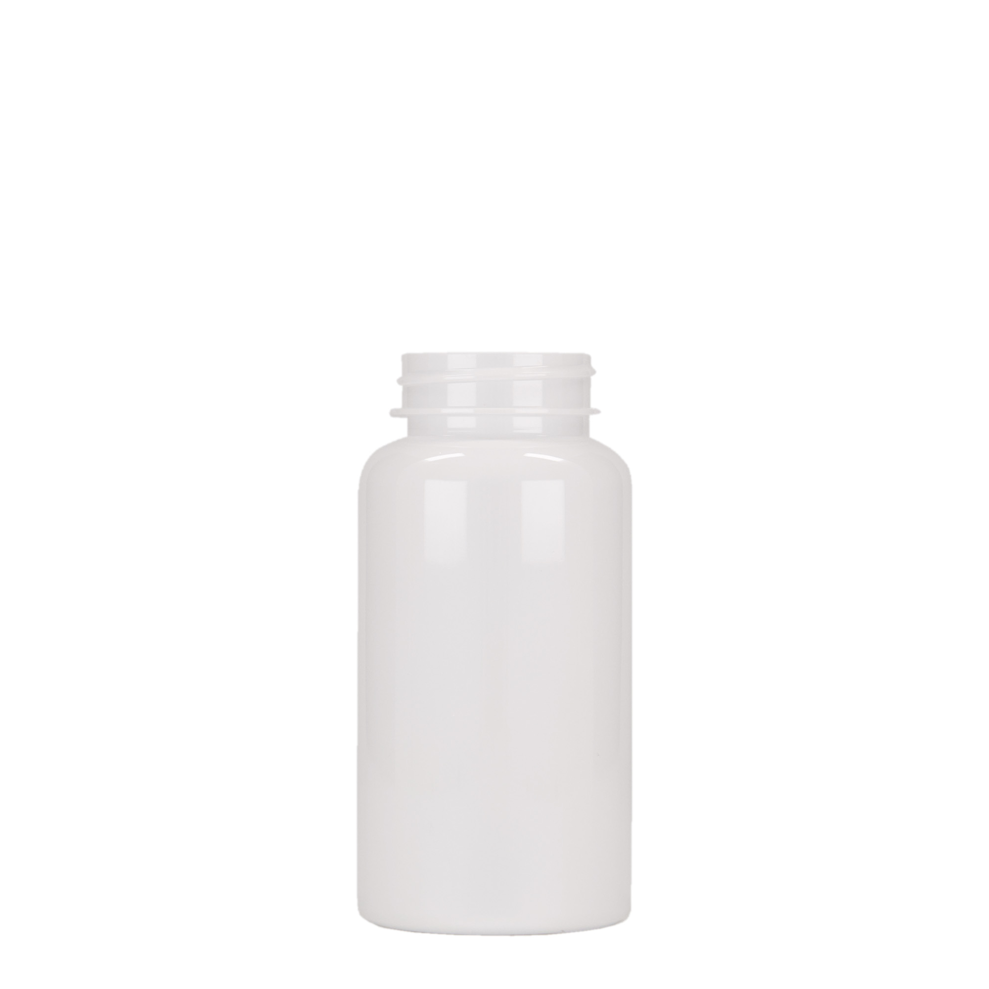 150 ml PET буркан за лекарства, пластмасов, бял, затваряне: винтова капачка 38/400 150 ml PET буркан за лекарства, пластмасов, бял, затваряне: винтова капачка 38/400
