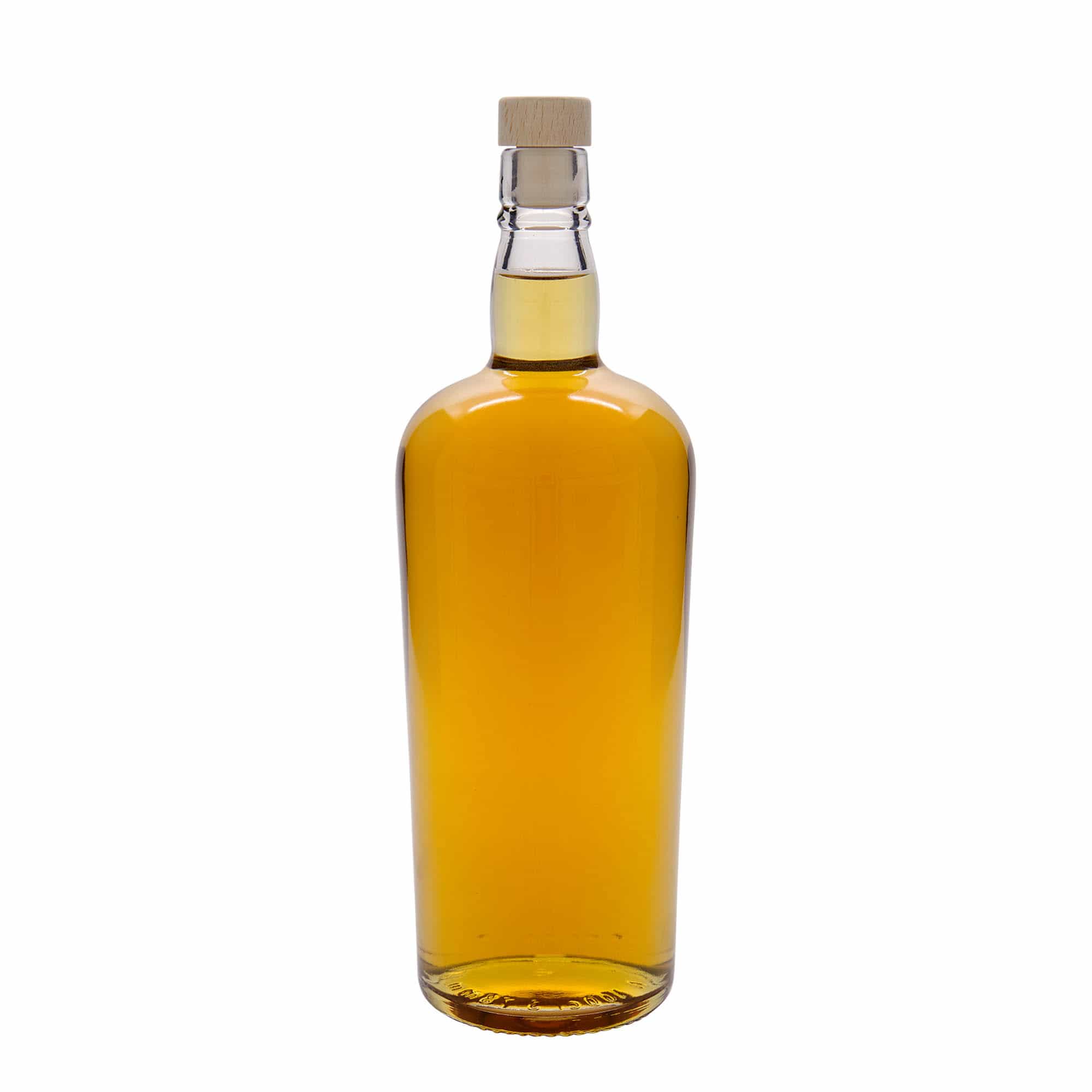 1000 ml стъклена бутилка „Единбург“, затваряне: коркова тапа