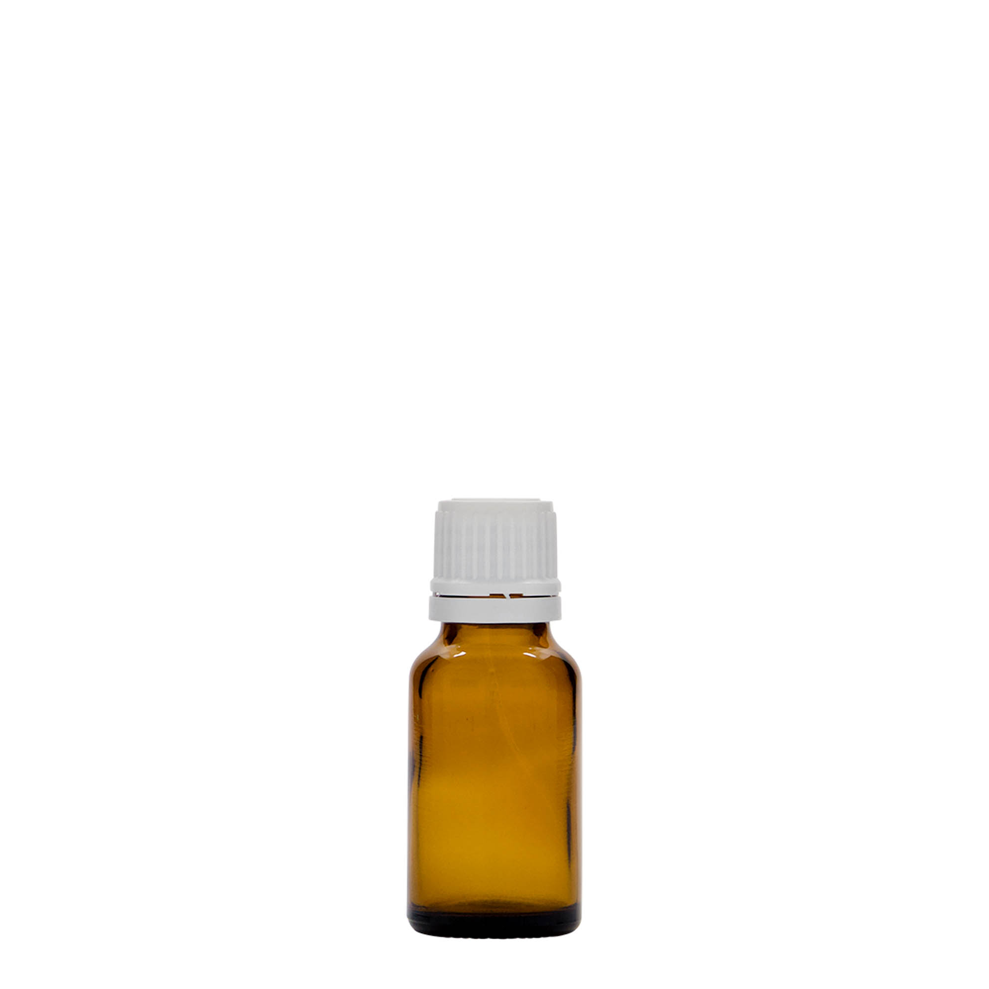 15 ml бутилка за лекарства, стъклена, кафява, затваряне: винтова капачка с резба DIN 18