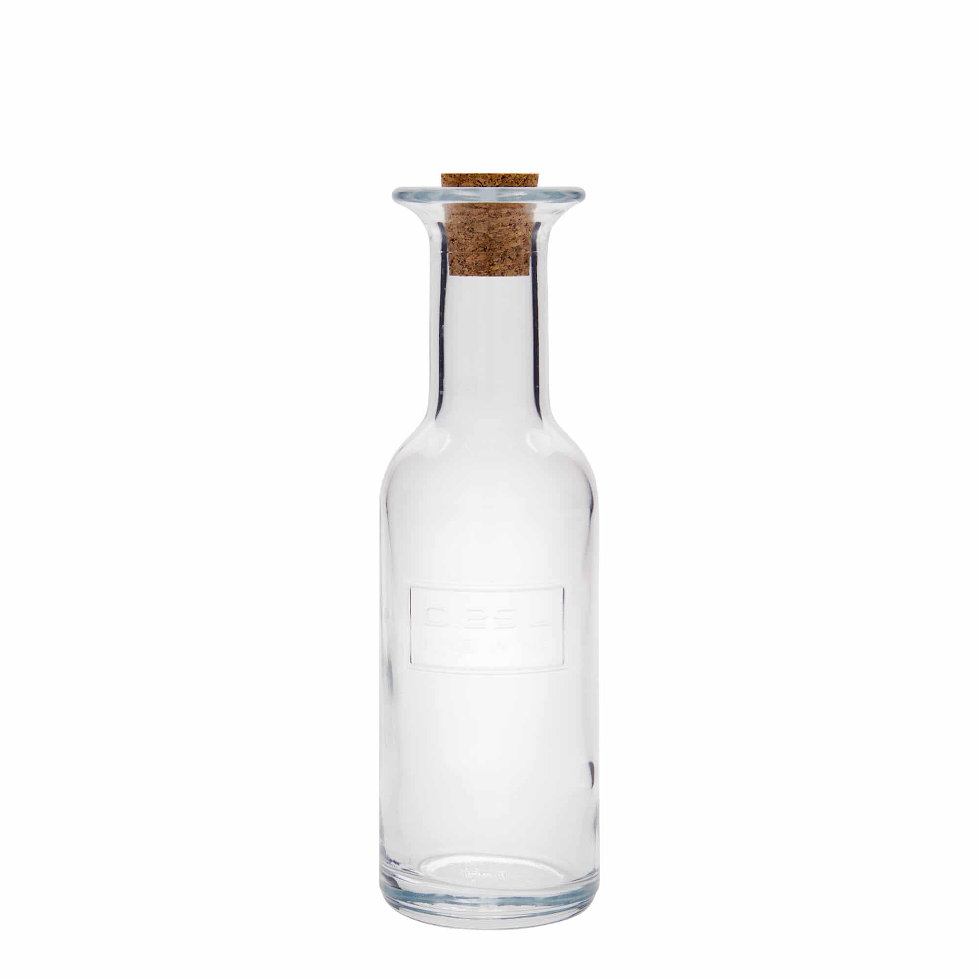 250 ml стъклена бутилка „Optima Fine Wine“, затваряне: коркова тапа