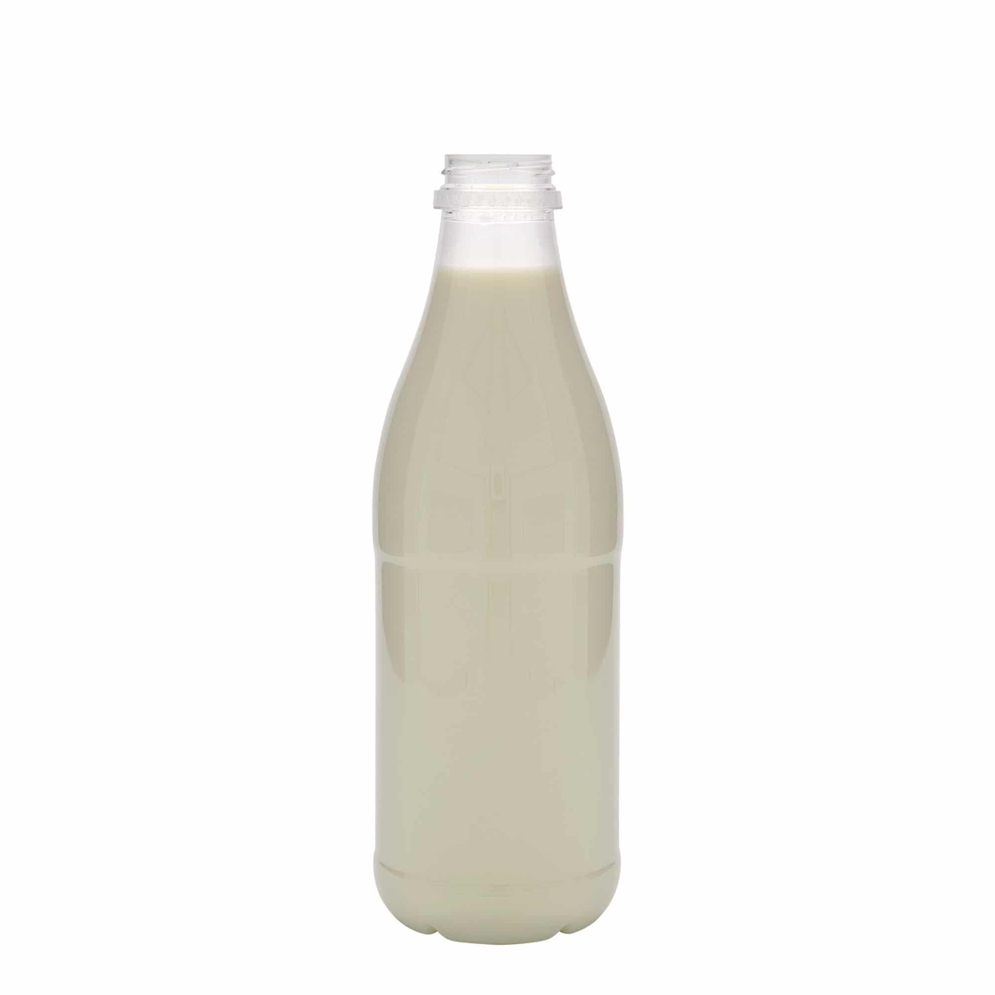 1000 ml PET бутилка „Мляко и сок“, пластмасова, затваряне: 38 mm