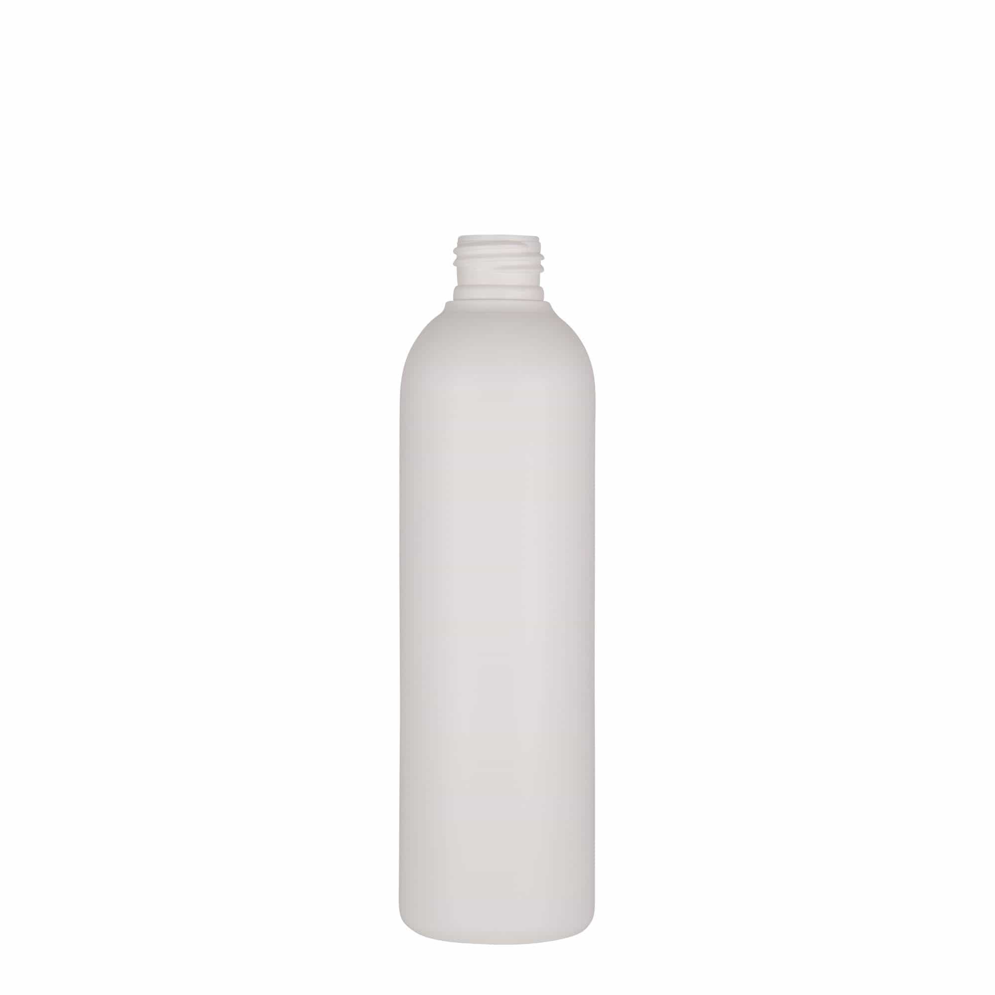250 мл пластмасова бутилка 'Tuffy', HDPE, бяла, гърло: 24/410