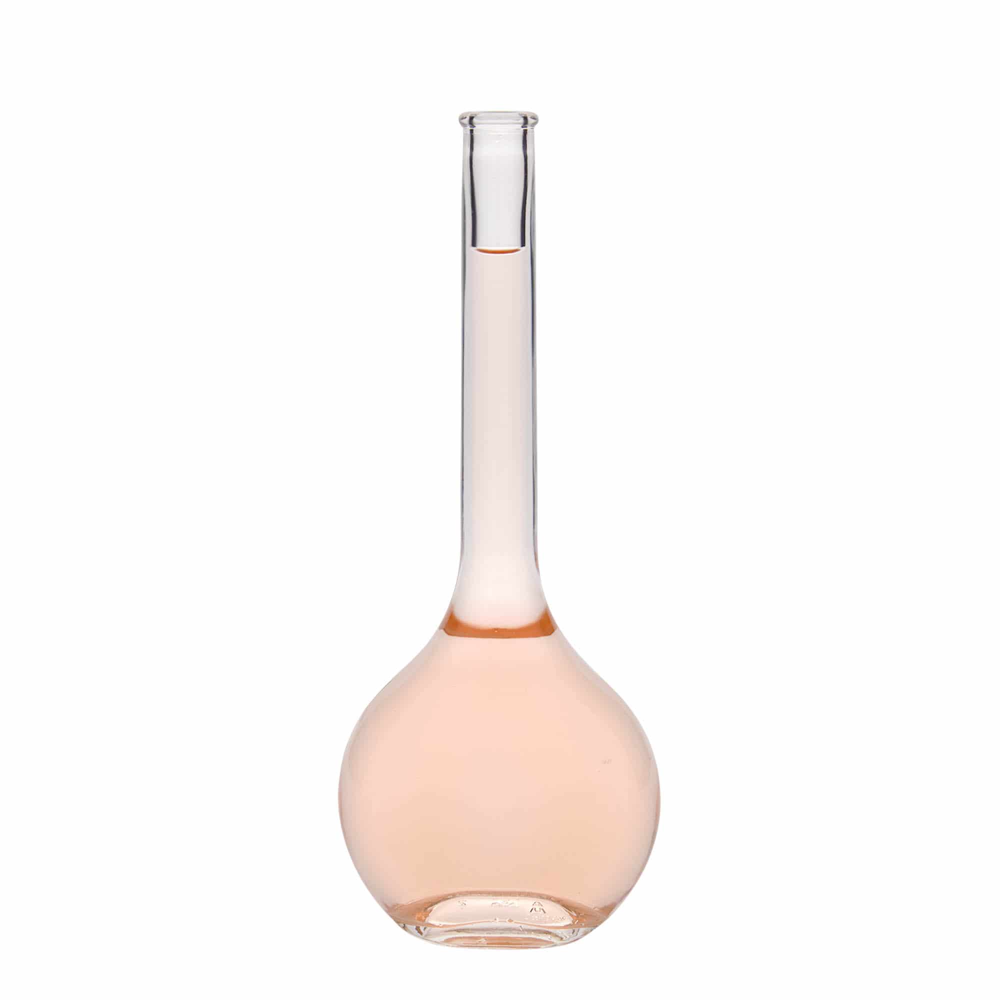 500 ml стъклена бутилка „Contessa“, овална, затваряне: коркова тапа