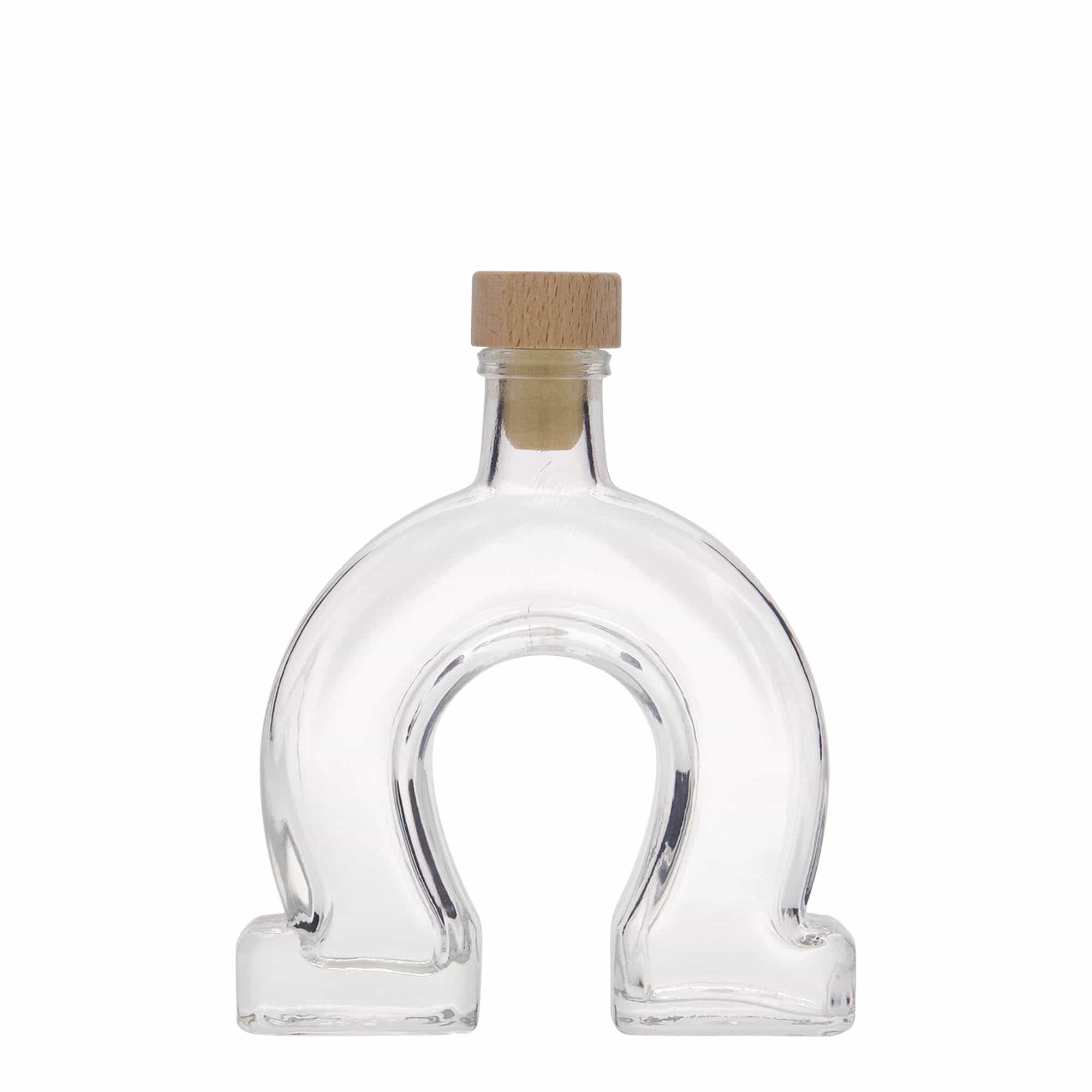 100 ml стъклена бутилка „Подкова“, затваряне: коркова тапа