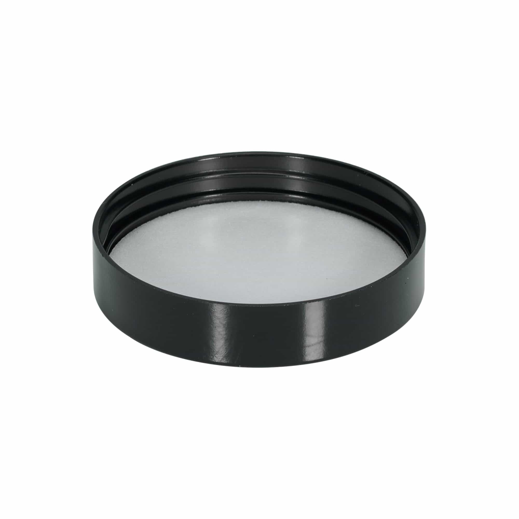 Винтова капачка за 120 ml „Brown Line“, HPM пластмаса, черна