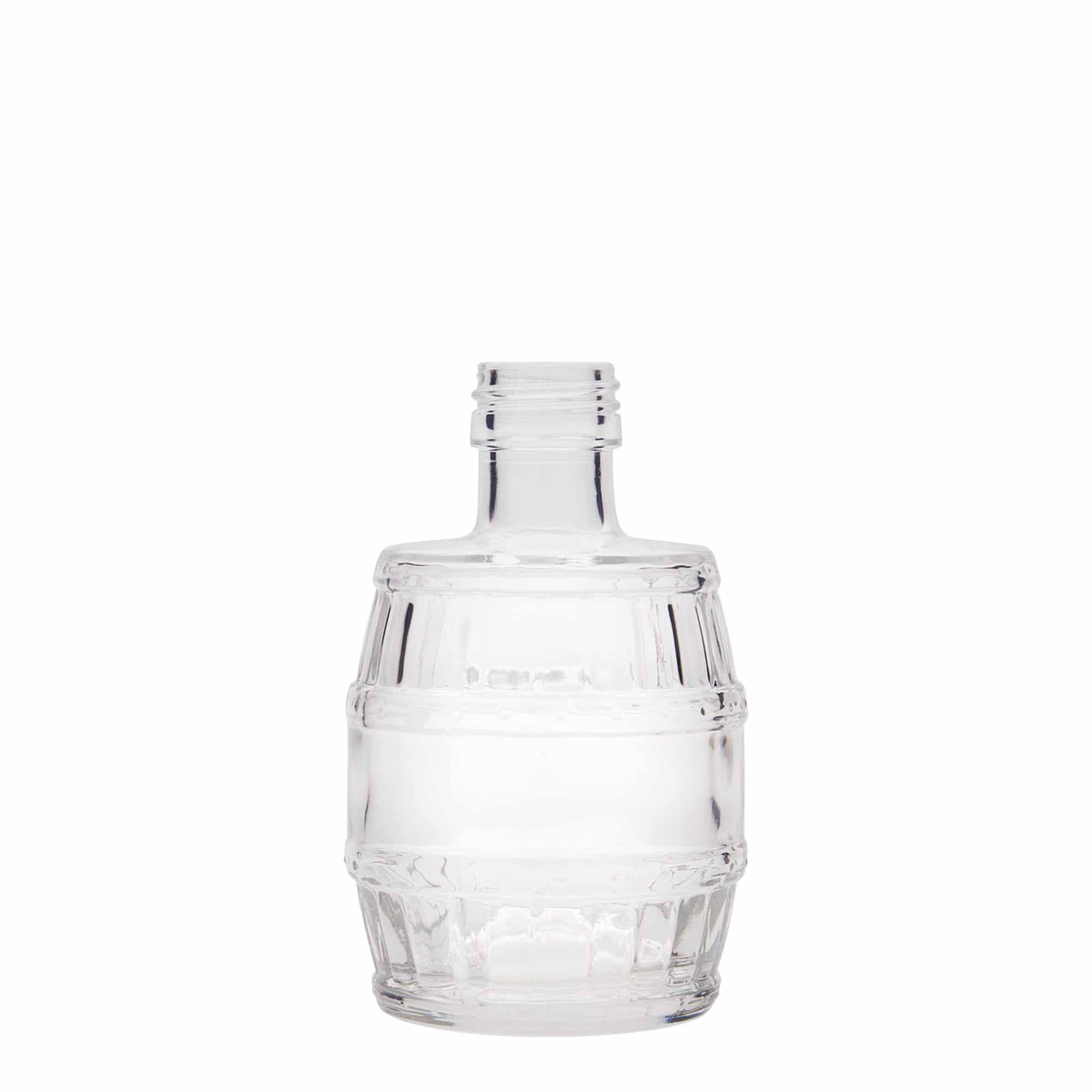 200 ml стъклена бутилка „Fass“, затваряне: капачка PP 28 200 ml стъклена бутилка „Fass“, затваряне: капачка PP 28