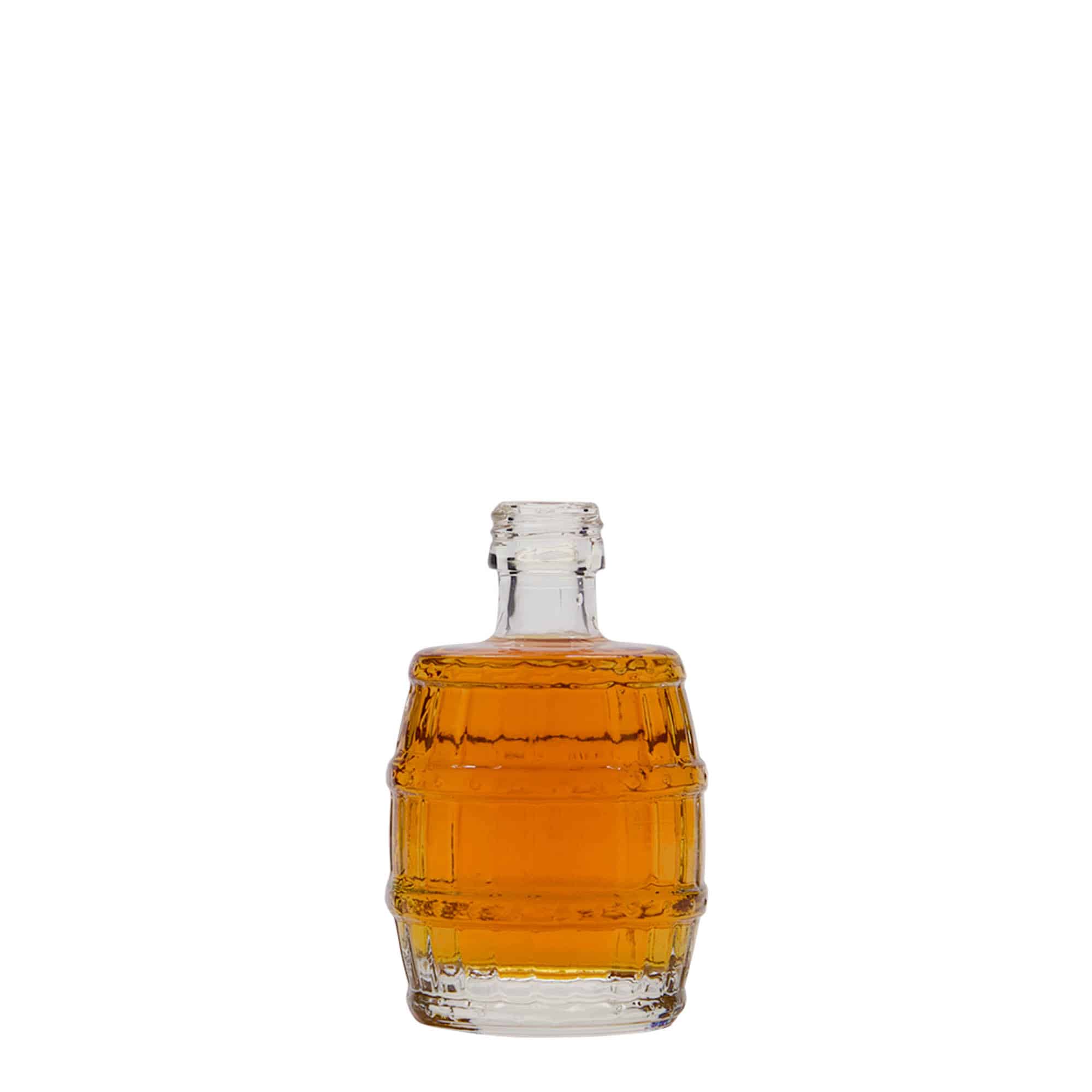 50 ml стъклена бутилка „Fass“, затваряне: капачка PP 18