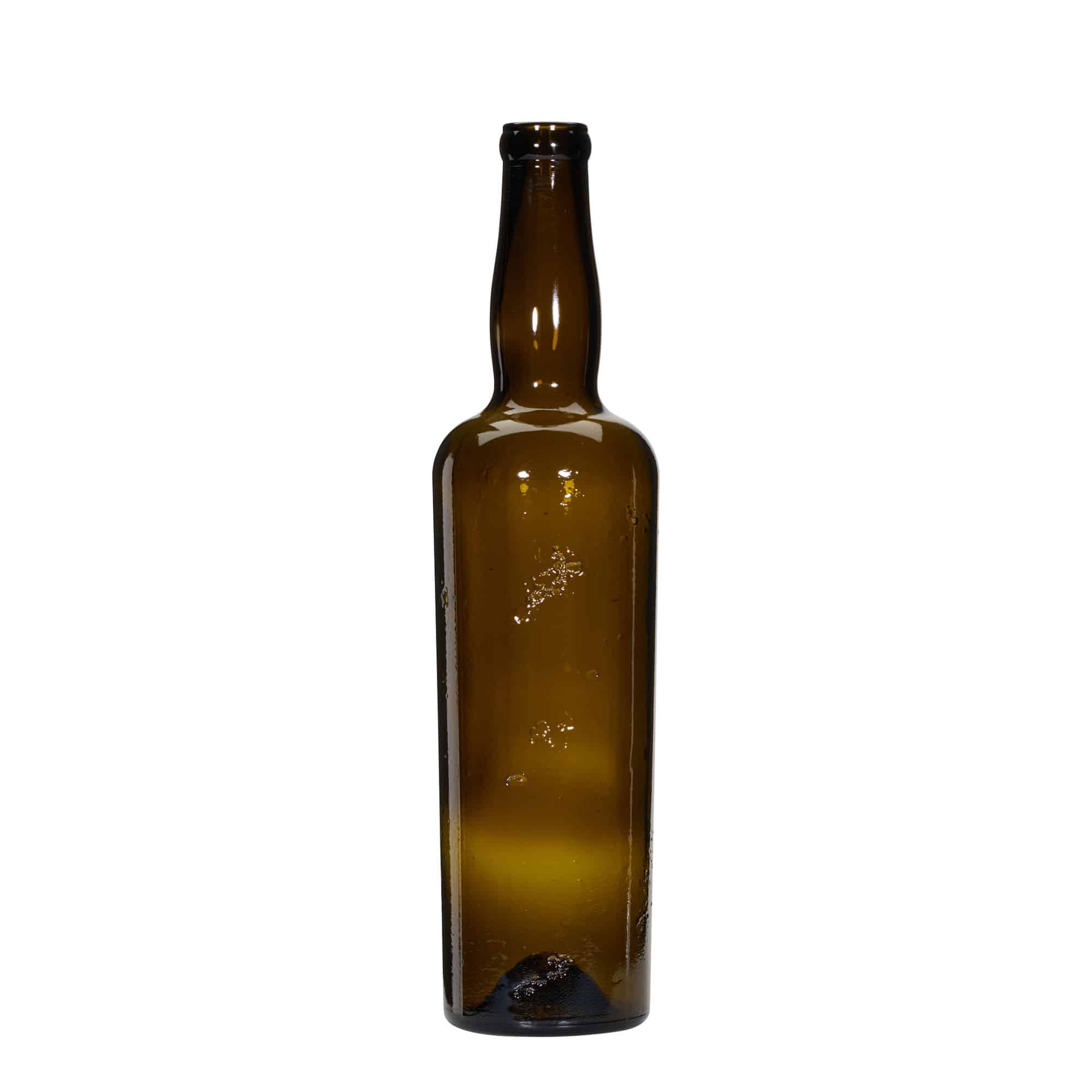 750 ml Wildly Crafted стъклена бутилка „Siroco“, кафява, затваряне: коркова тапа