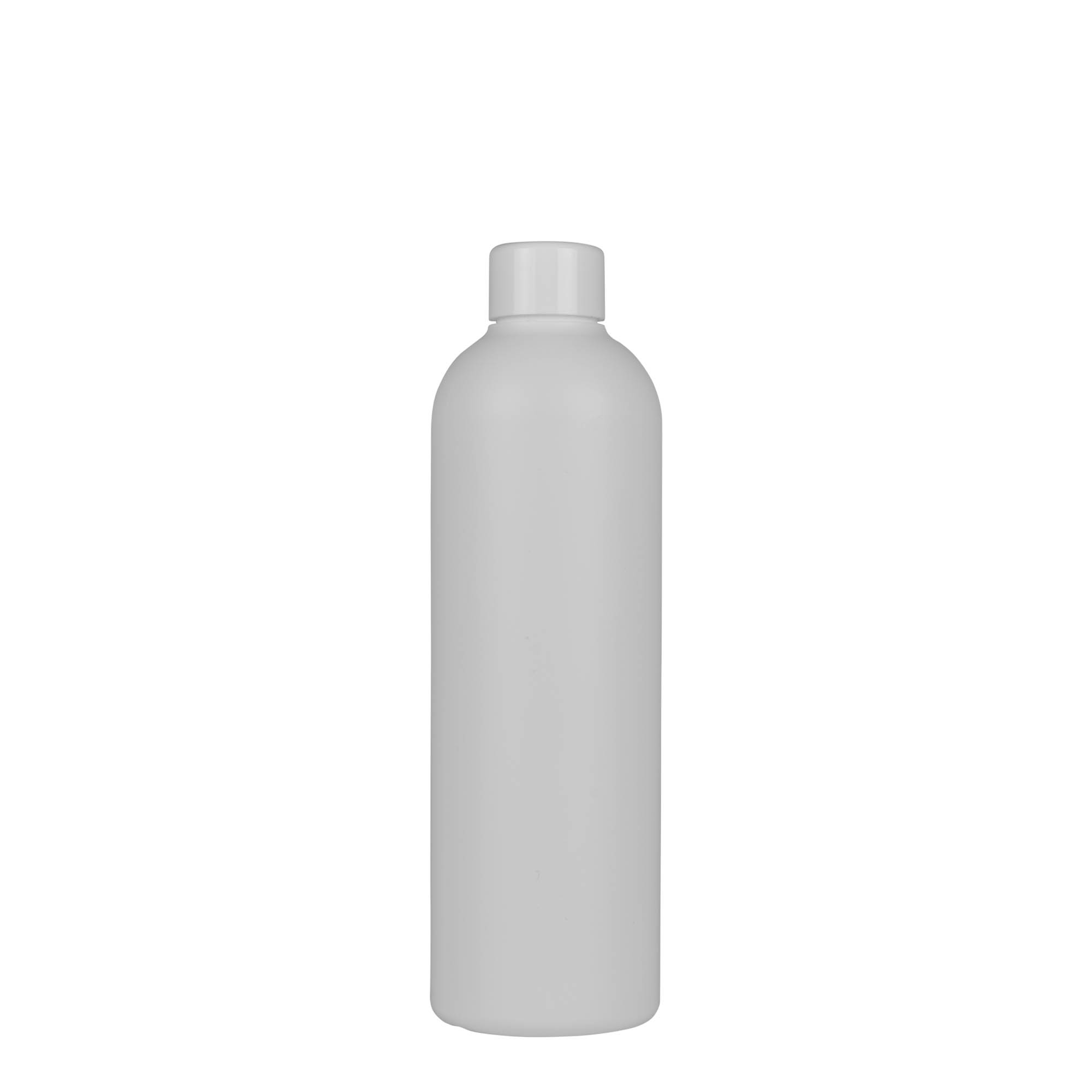 300 мл пластмасова бутилка 'Tuffy', HDPE, бяла, гърло: 24/410