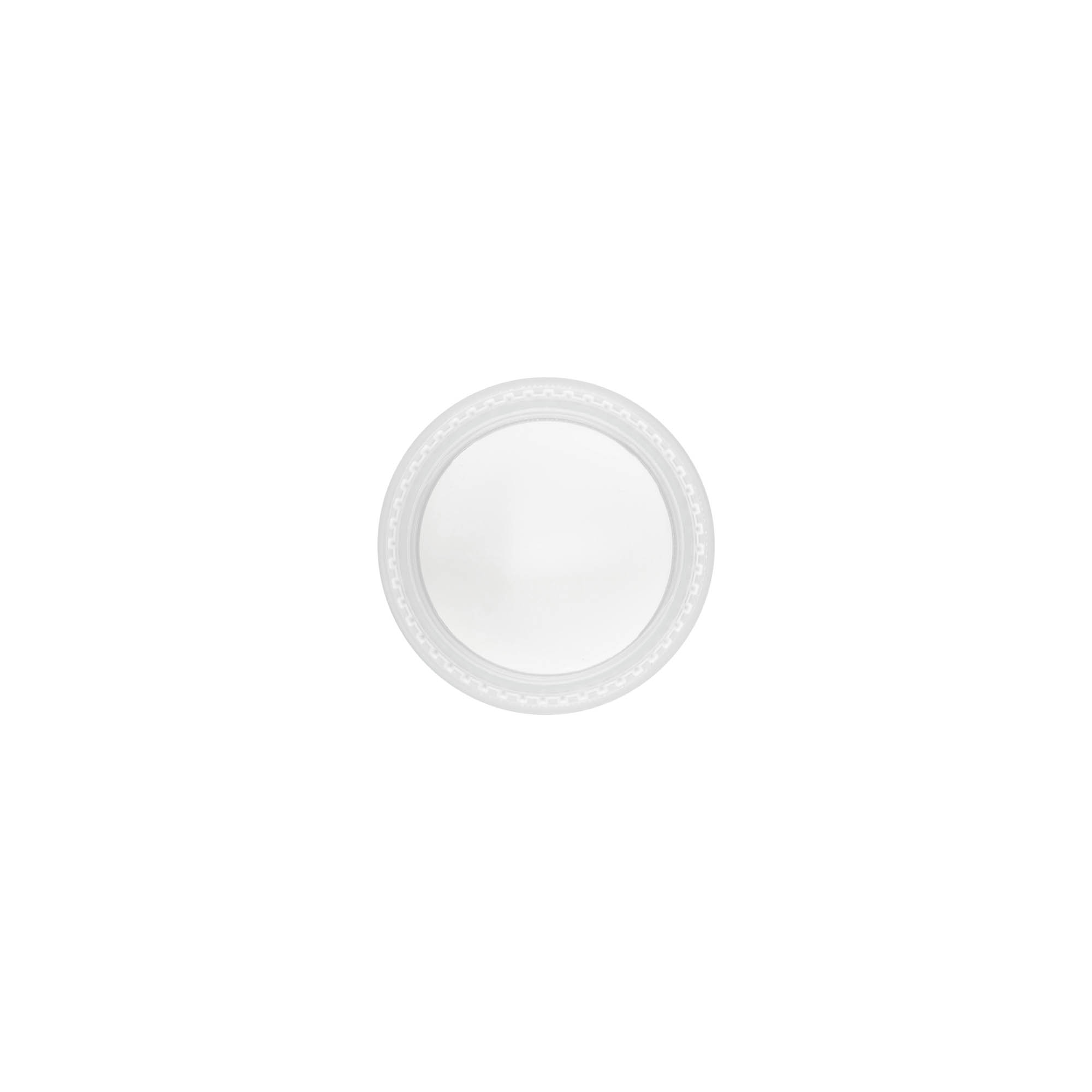 Винтова капачка 'Clear/Platin Edition', PP-пластмаса, бяла, за отвор: 45/2P