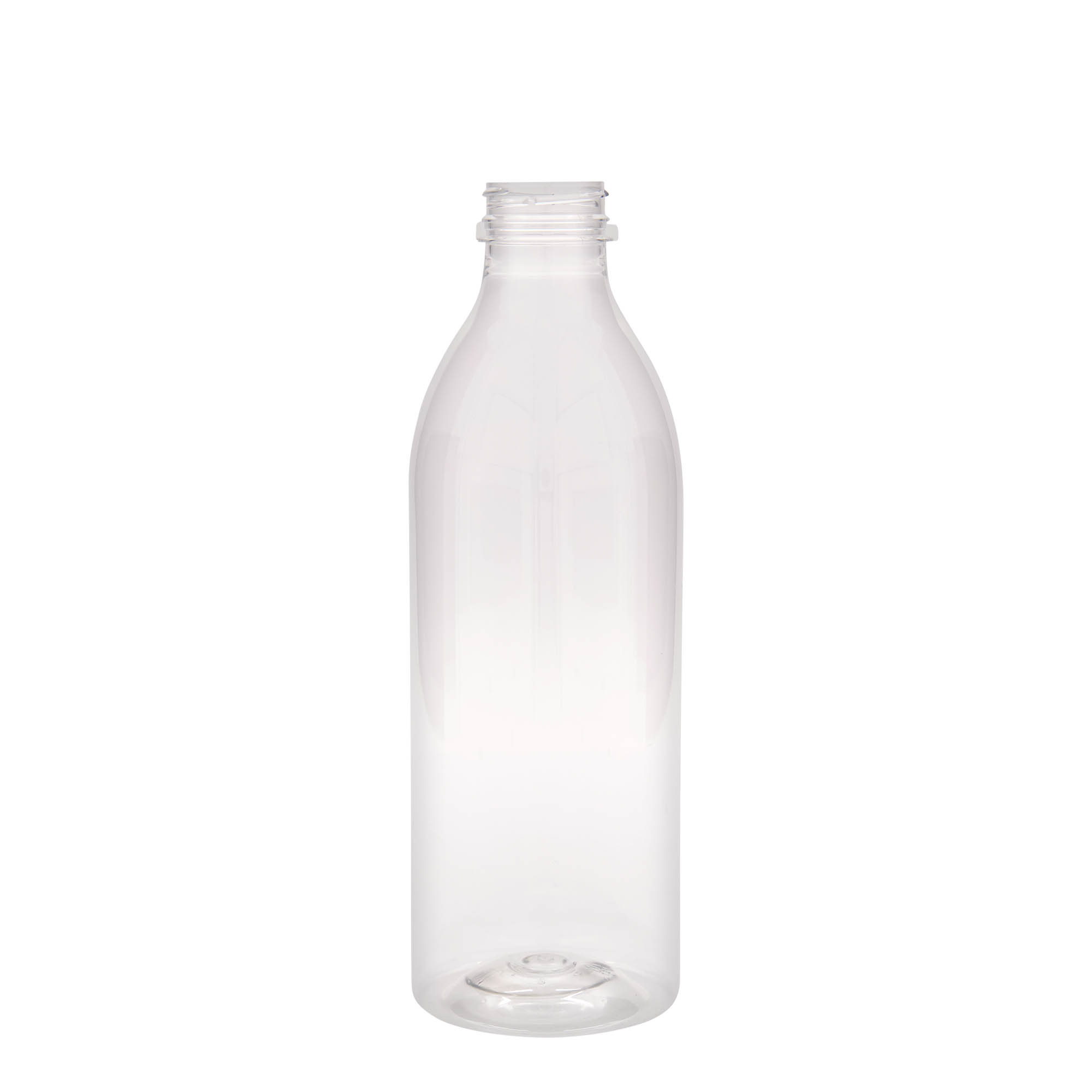 1.000 ml PET бутилка стандарт, пластмаса, гърло: 38 мм
