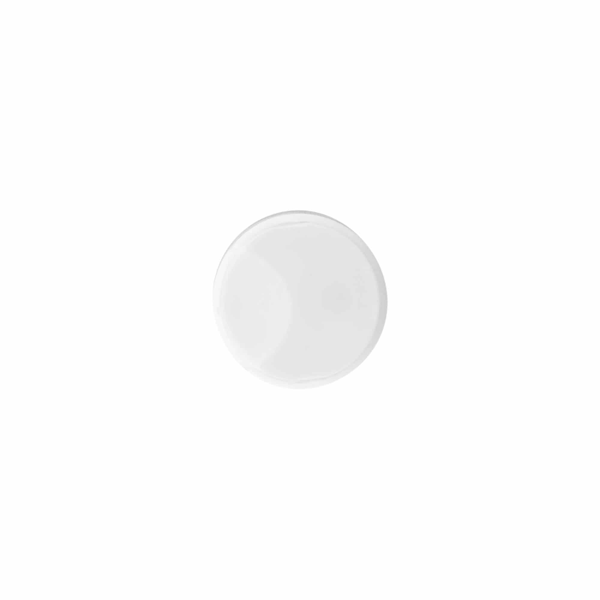 Винтова капачка Disc Top, PP пластмаса, бяла, за затваряне: винтова капачка 24/410