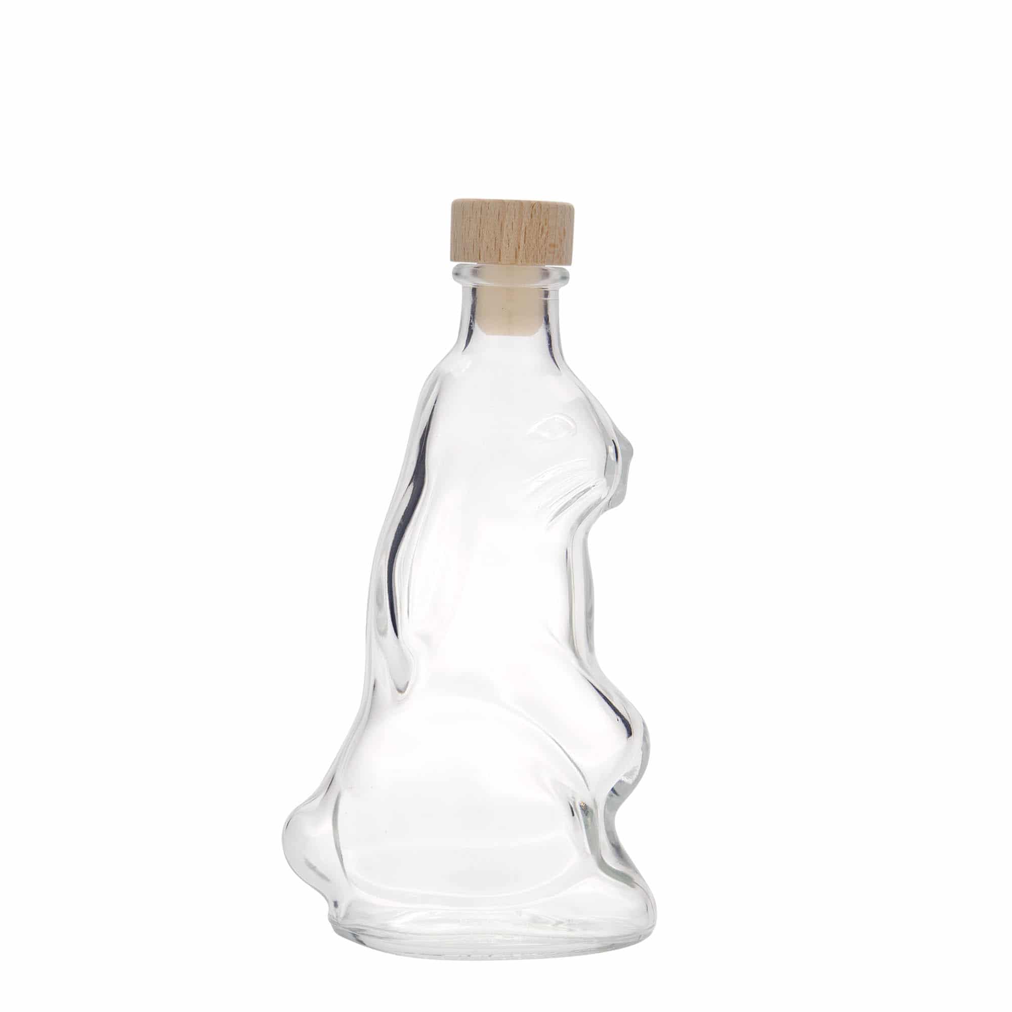 200 ml стъклена бутилка „Заек“, затваряне: коркова тапа