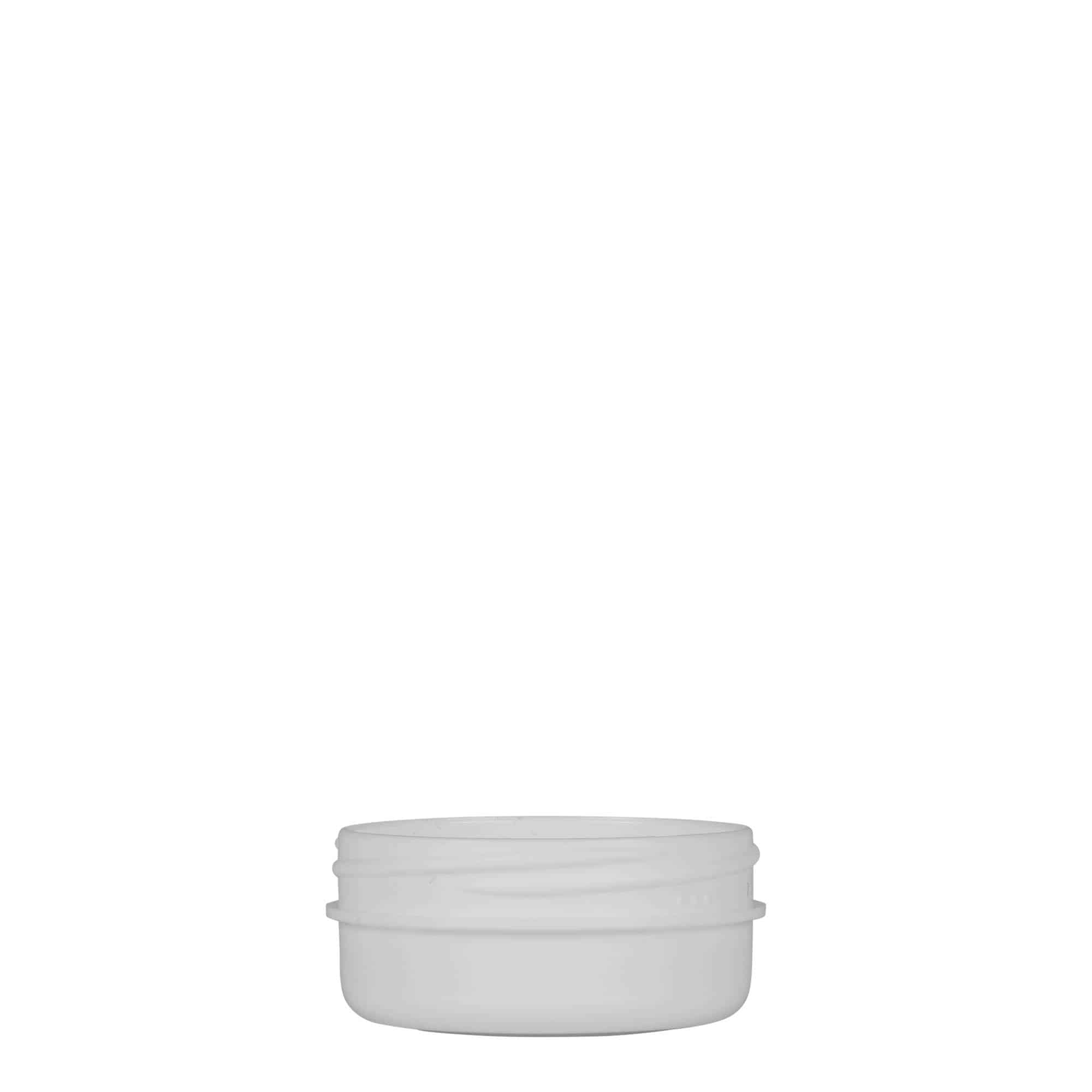 12 ml пластмасова кутия „White Line“, PP, бяла, затваряне: винтова капачка
