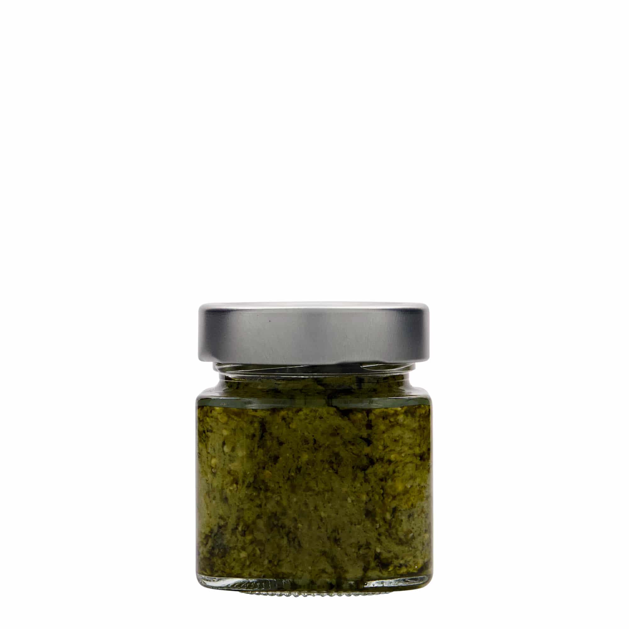 156 мл квадратна стъклена бутилка 'Funny', отвор: Deep-Twist-Off (DTO 58)