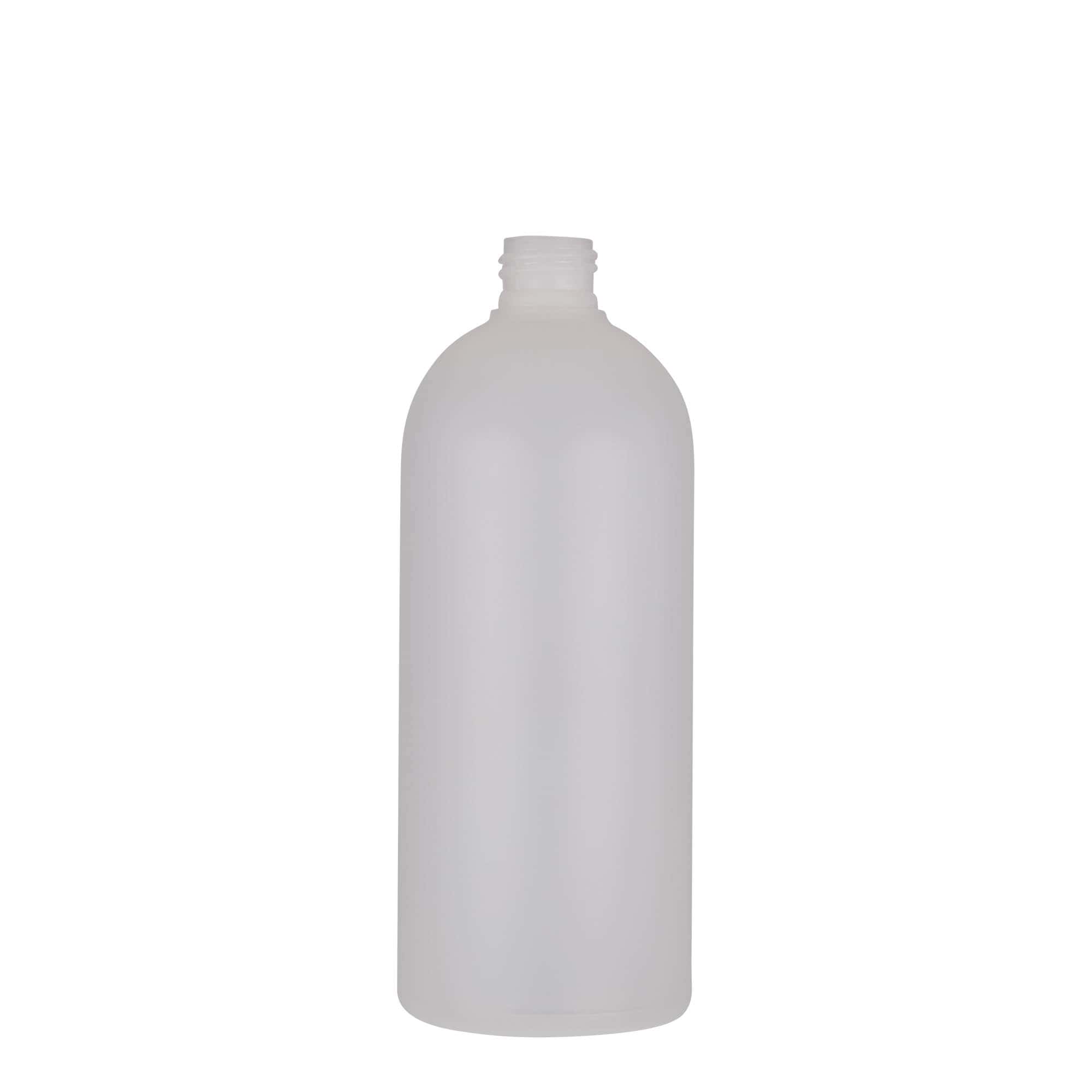 500 ml пластмасова бутилка „Tuffy“, HDPE, естествен цвят, затваряне: винтова капачка GPI 24/410 500 ml пластмасова бутилка „Tuffy“, HDPE, естествен цвят, затваряне: винтова капачка GPI 24/410