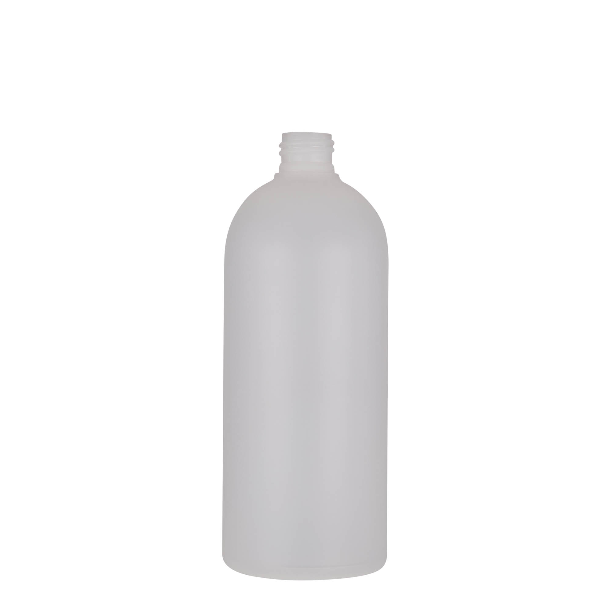 500 мл пластмасова бутилка „Tuffy“, HDPE, натурална, гърло: 24/410