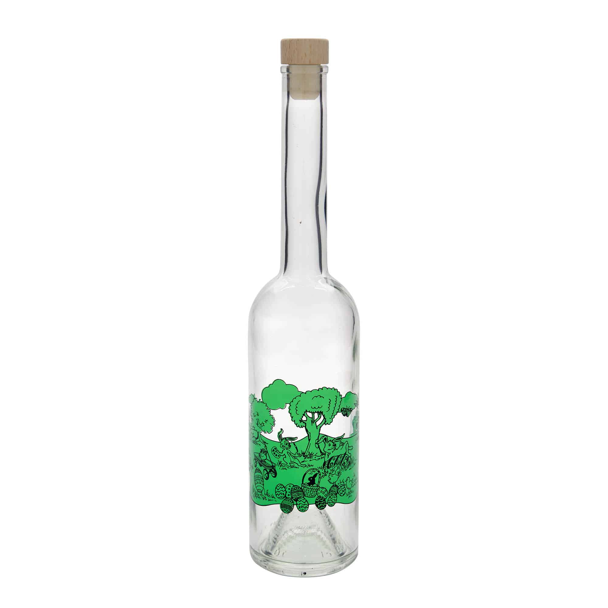 500 ml стъклена бутилка „Опера“, мотив: Великден, затваряне: коркова тапа