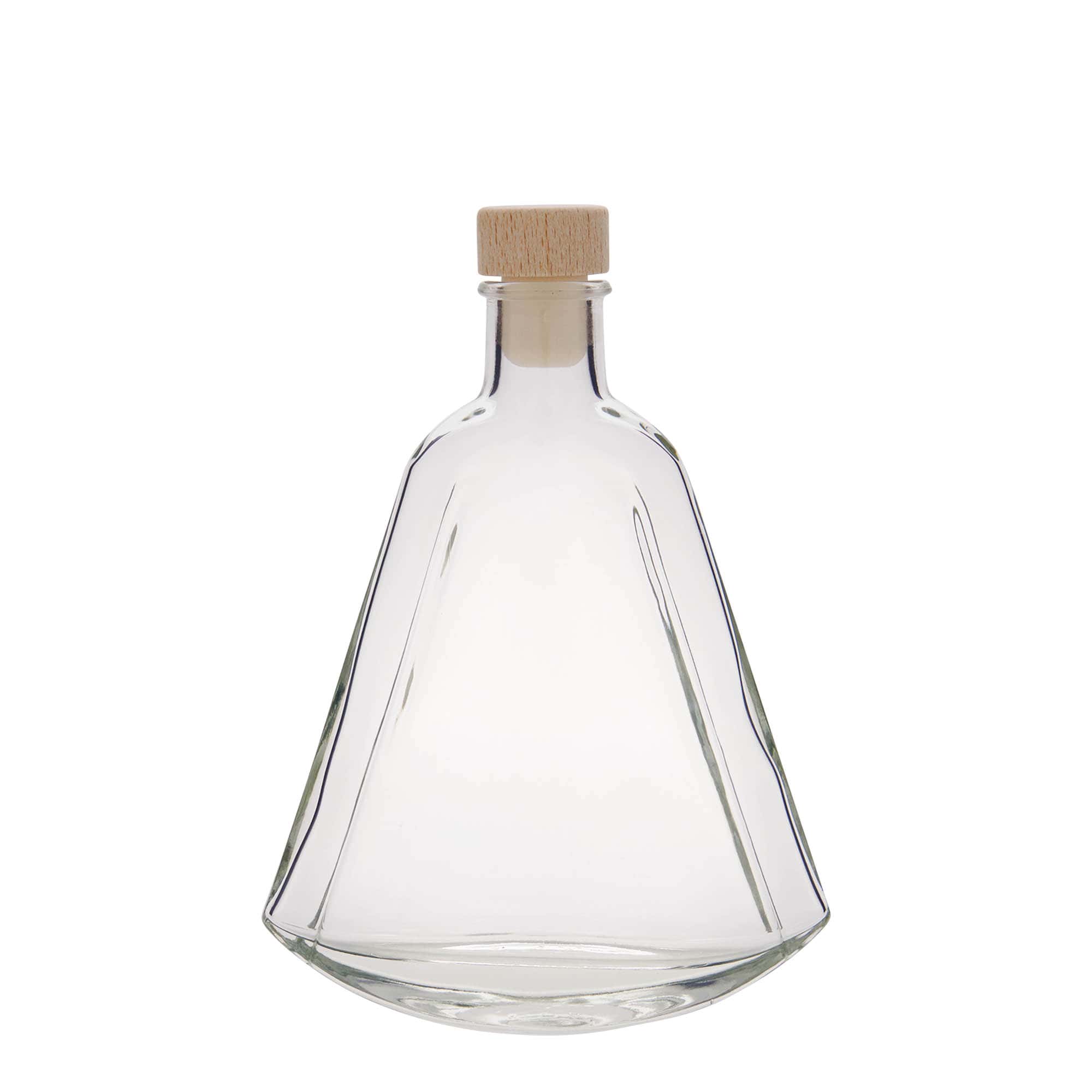 200 ml стъклена бутилка „Maurizio“, овална, затваряне: коркова тапа