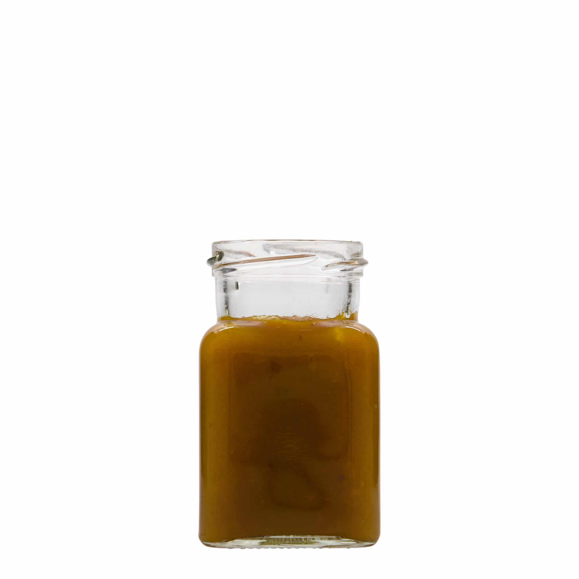 150 ml четириъгълен буркан, затваряне: винтов капак Twist-Off (TO 53)