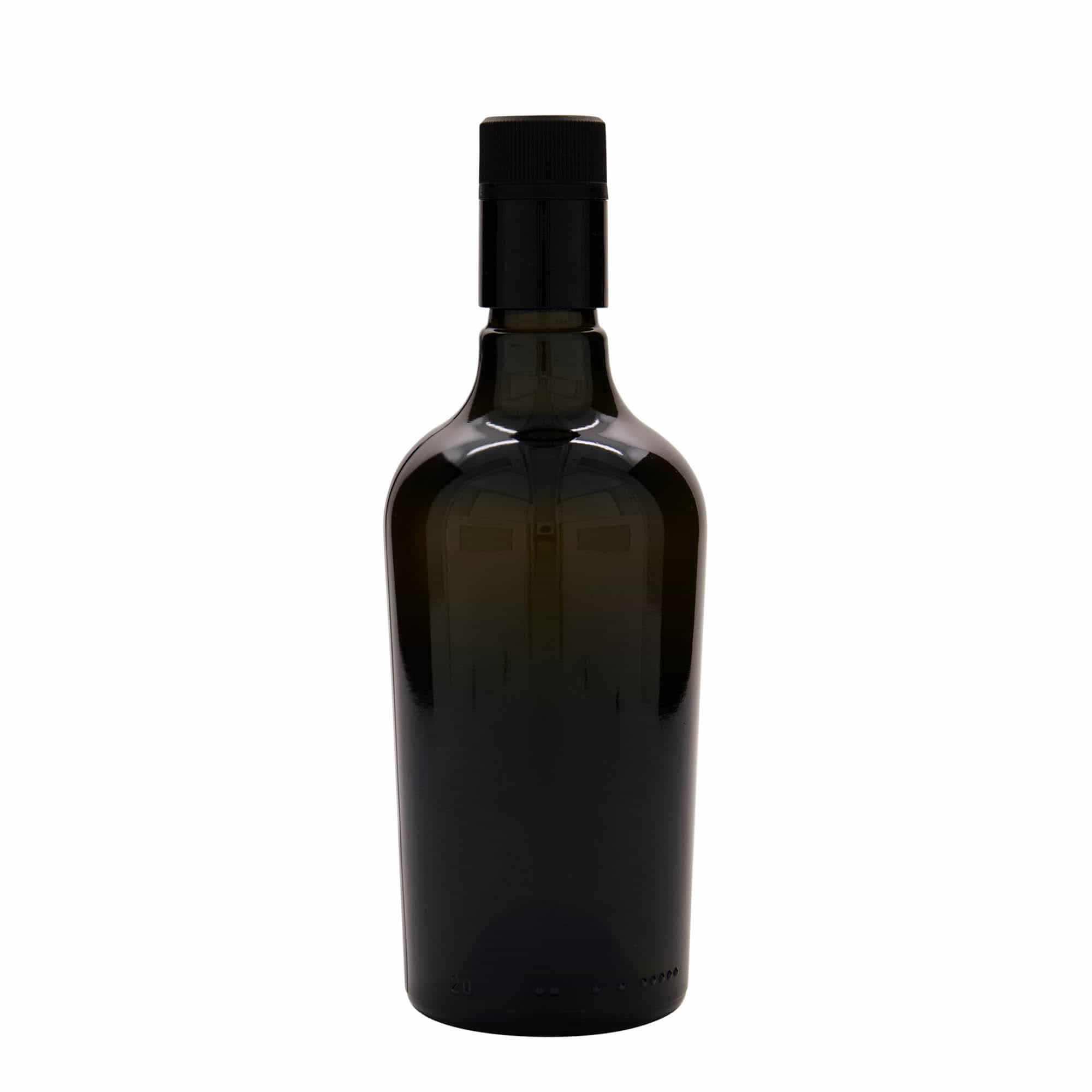 500 ml бутилка за оцет/олио „Oleum“, стъклена, антично зелено, затваряне: без възможност за повторно пълнене