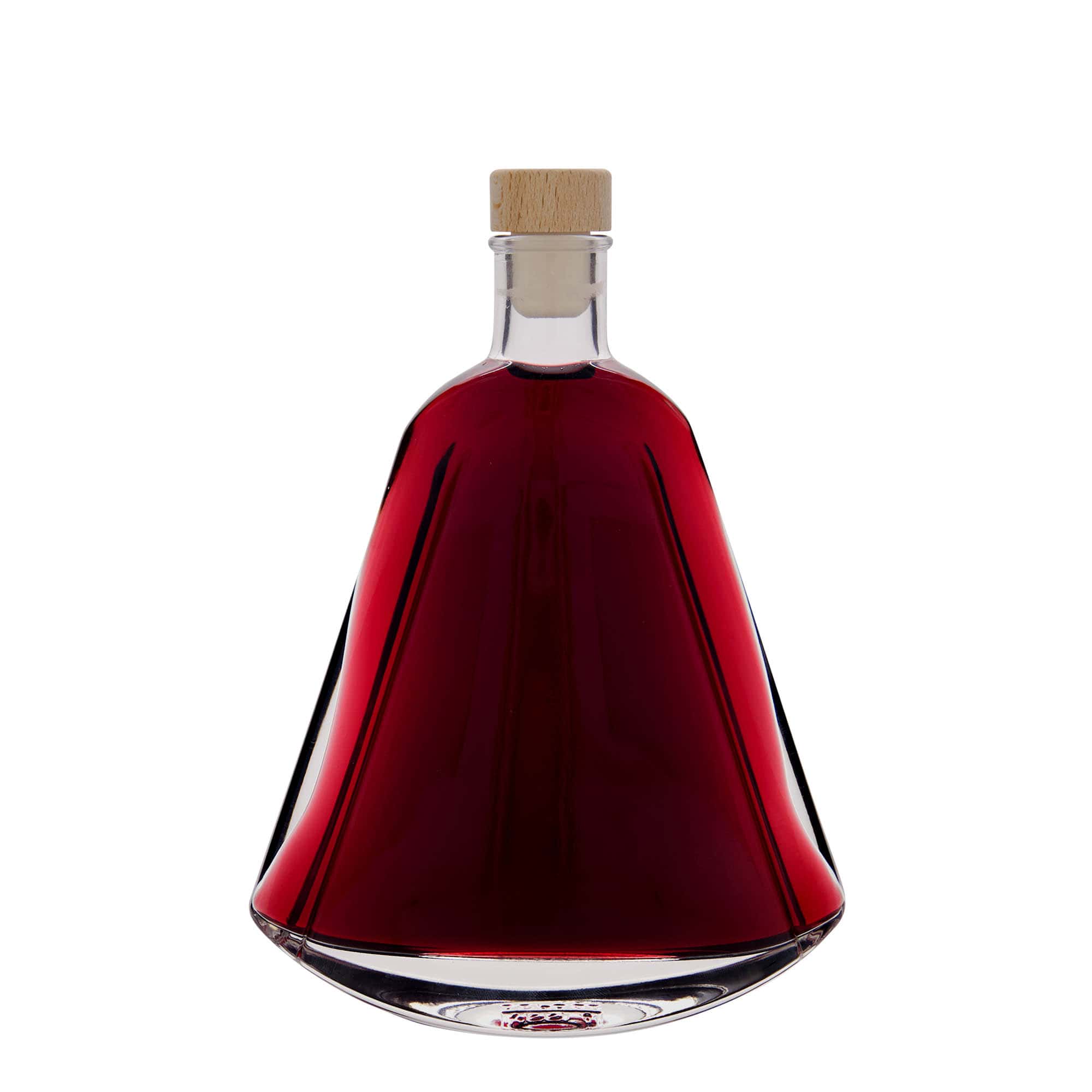 350 ml стъклена бутилка „Maurizio“, овална, затваряне: коркова тапа