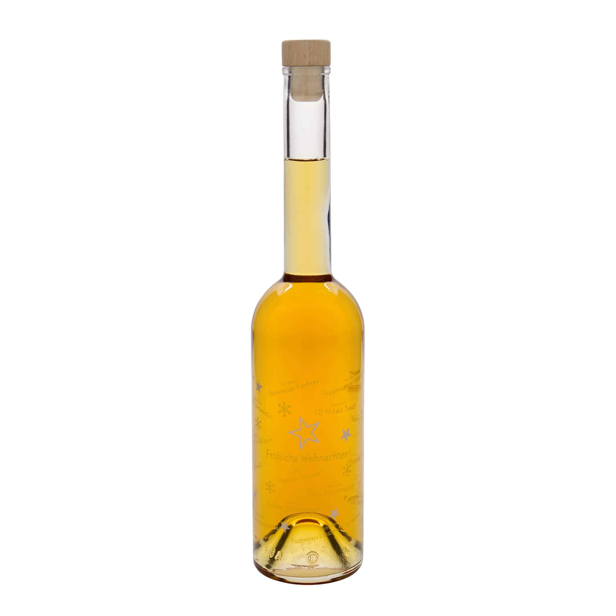 500 ml стъклена бутилка „Опера“, мотив: Коледа по света, затваряне: коркова тапа