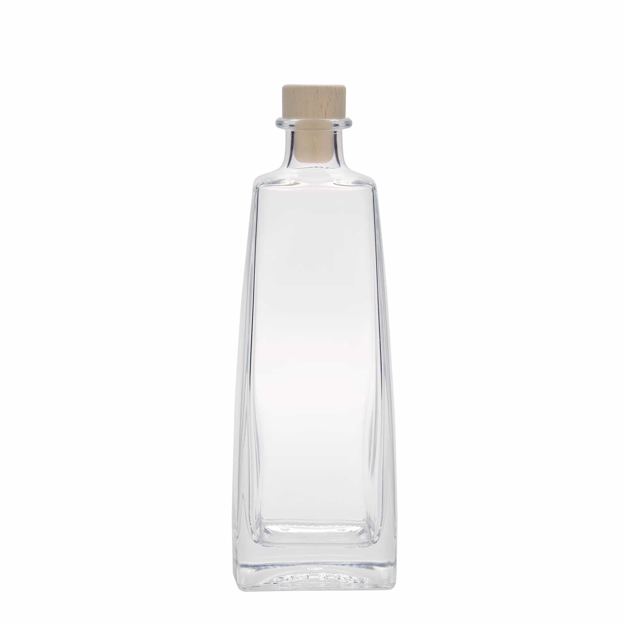 500 ml стъклена бутилка „Timmy“, правоъгълна, затваряне: коркова тапа