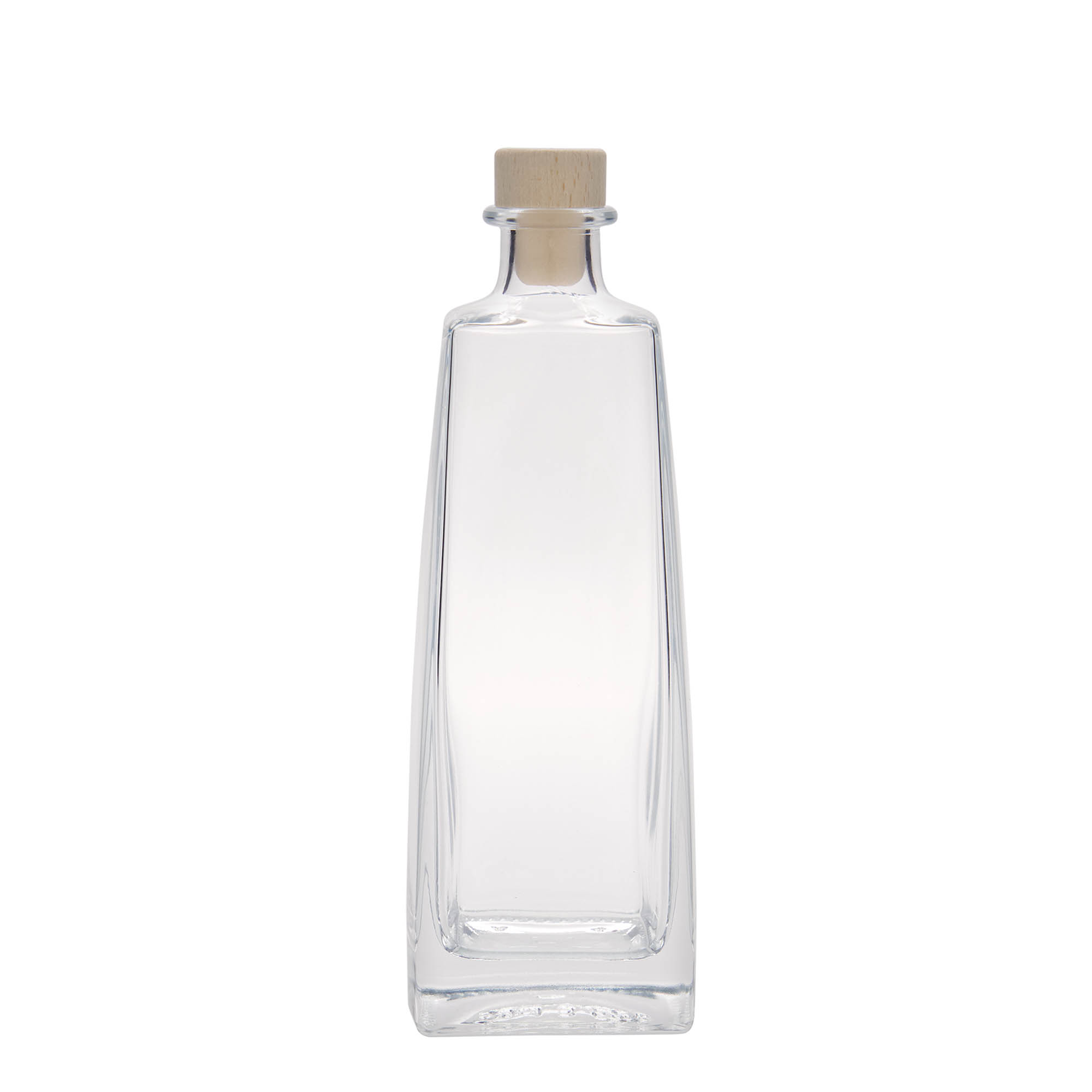 500 ml стъклена бутилка „Timmy“, правоъгълна, затваряне: коркова тапа