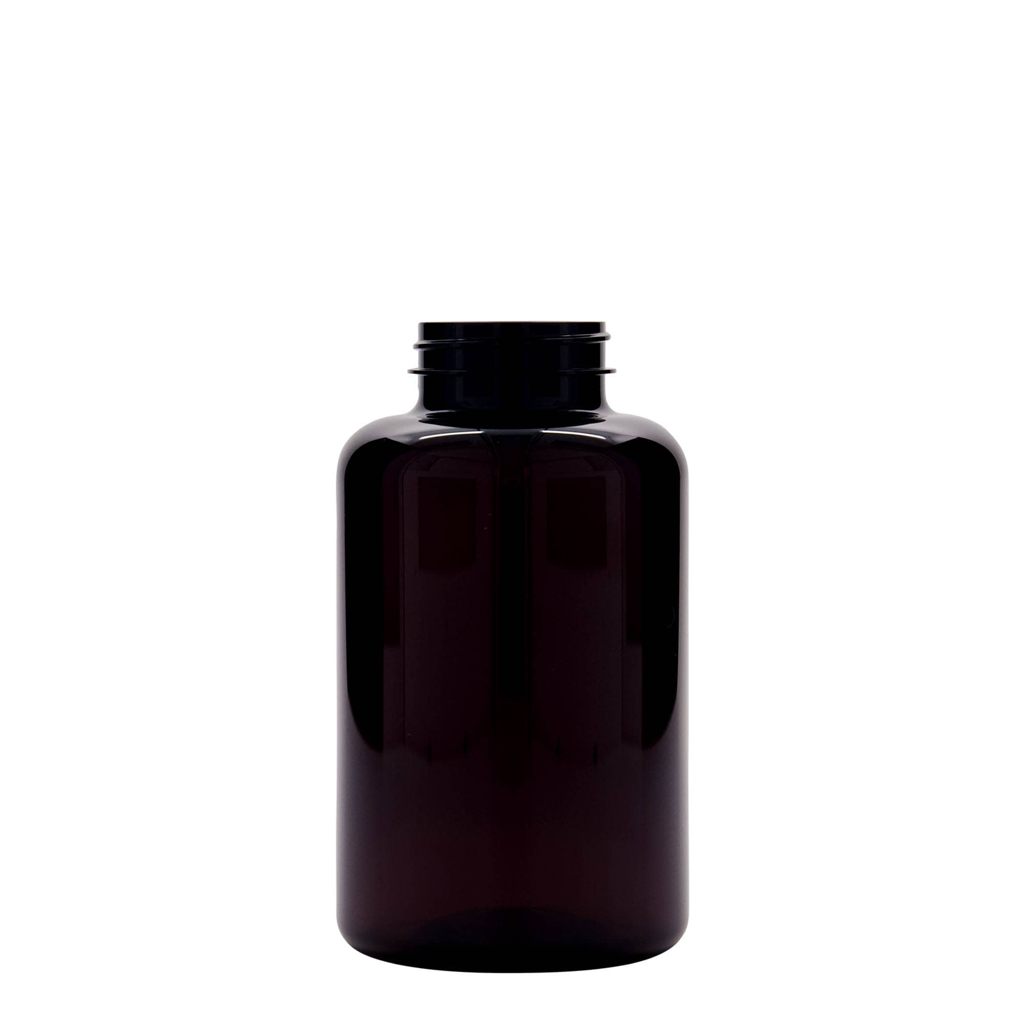 500 ml PET буркан за лекарства, пластмасов, кафяв, затваряне: винтова капачка GPI 45/400 500 ml PET буркан за лекарства, пластмасов, кафяв, затваряне: винтова капачка GPI 45/400
