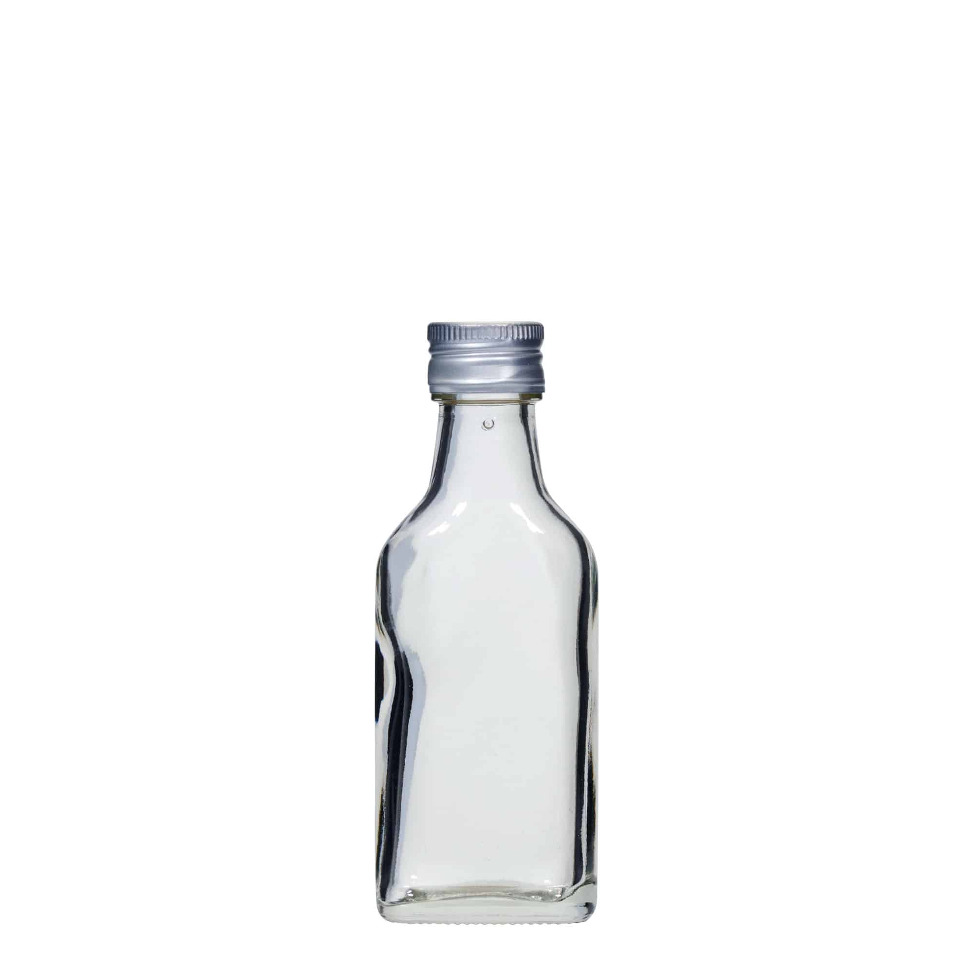 40 ml джобна бутилка, правоъгълна, затваряне: капачка PP 22