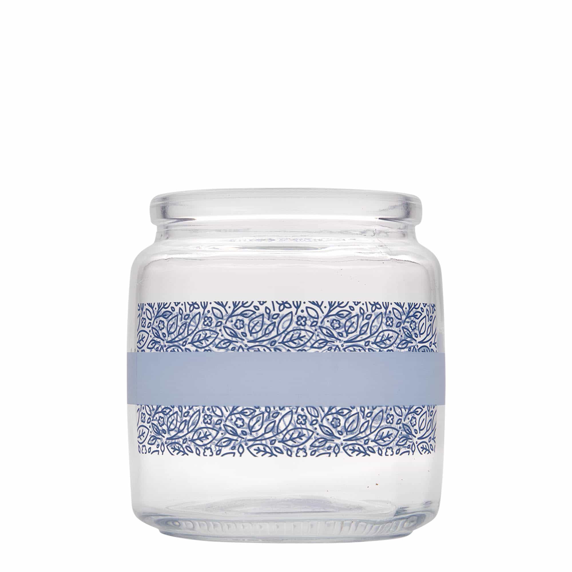 750 ml буркан с коркова тапа „Giara“, мотив: Naturalmente blu, затваряне: коркова тапа