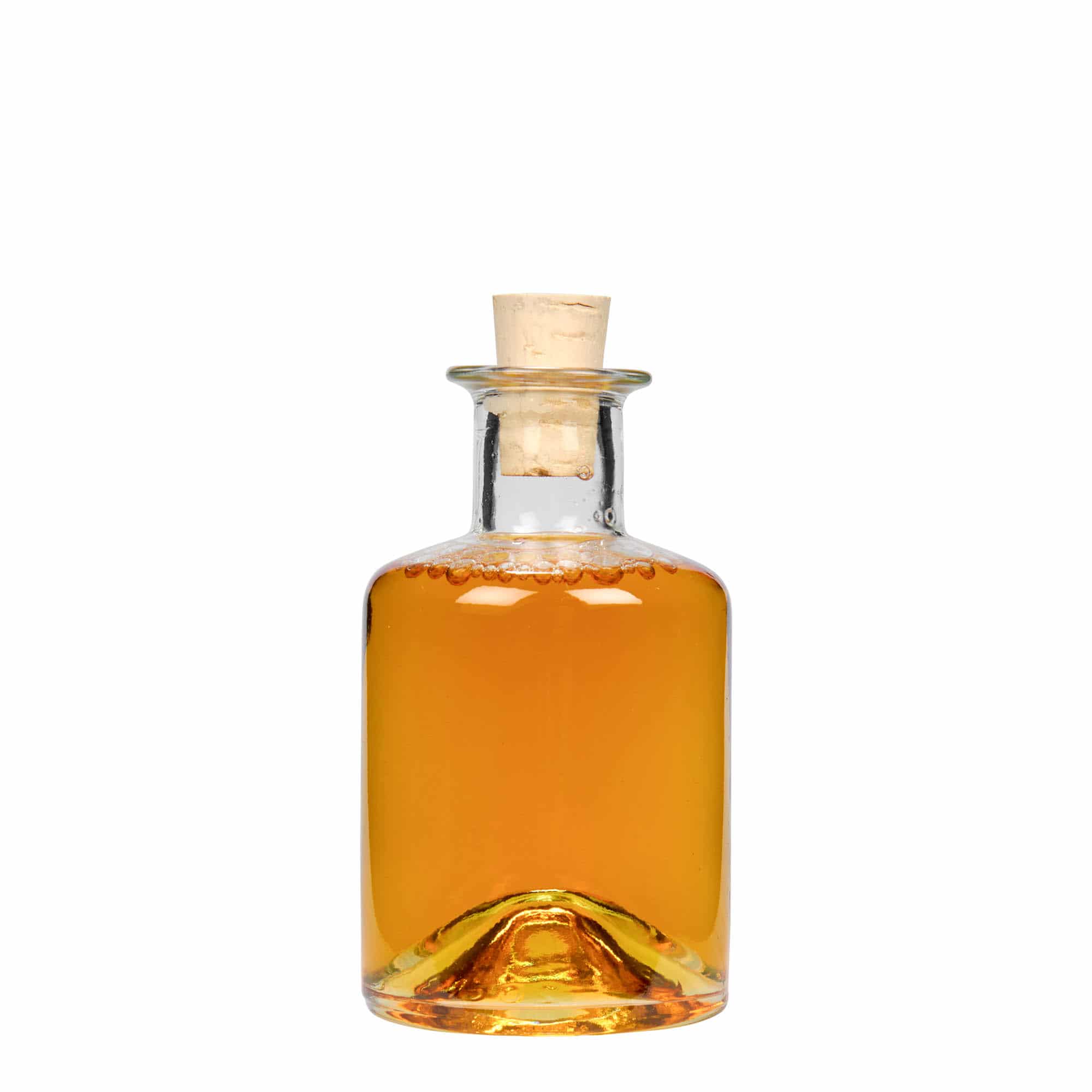 200 ml стъклена аптекарска бутилка, затваряне: коркова тапа
