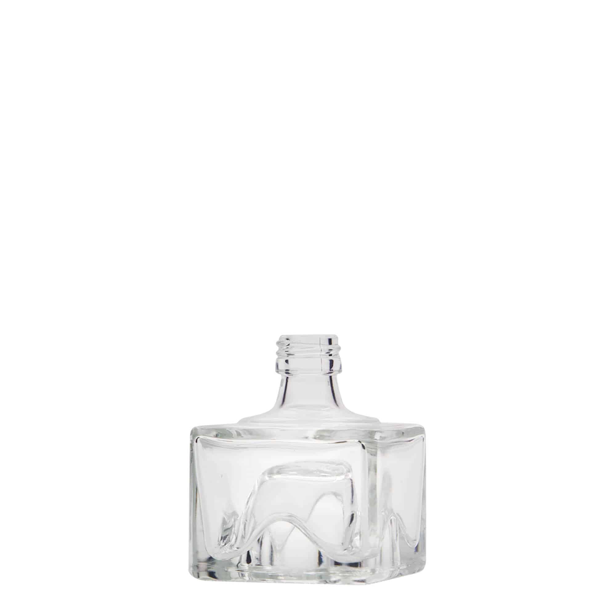 40 ml стъклена бутилка „Cocolores“, квадратна, затваряне: капачка PP 18