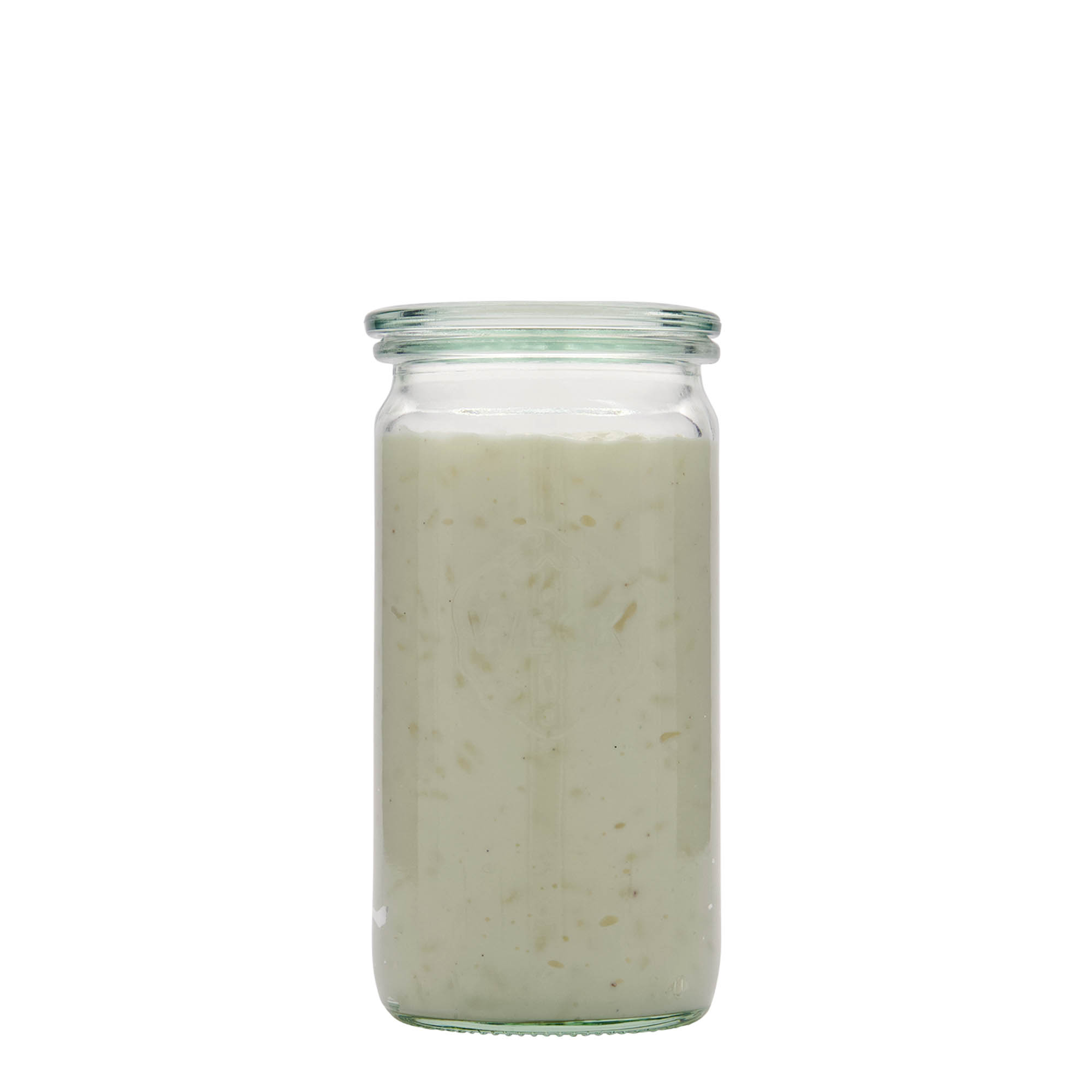 340 мл цилиндрична стъклена кутия WECK, отвор: кръгъл ръб 340 мл цилиндрична стъклена кутия WECK, отвор: кръгъл ръб