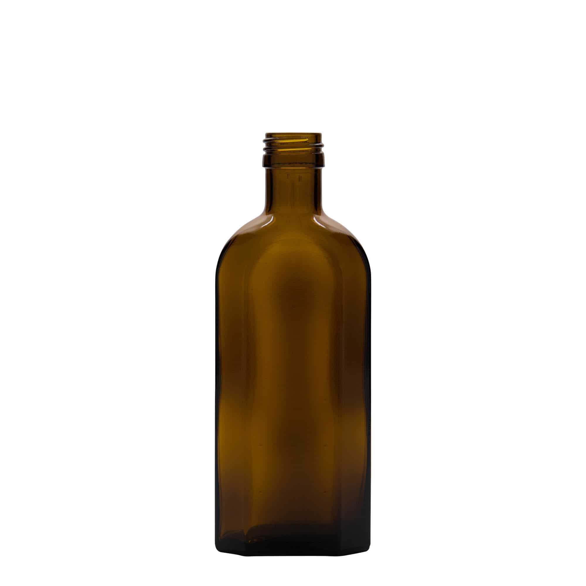 250 ml бутилка за лекарства Meplat, овална, стъклена, кафява, затваряне: капачка PP 28 250 ml бутилка за лекарства Meplat, овална, стъклена, кафява, затваряне: капачка PP 28