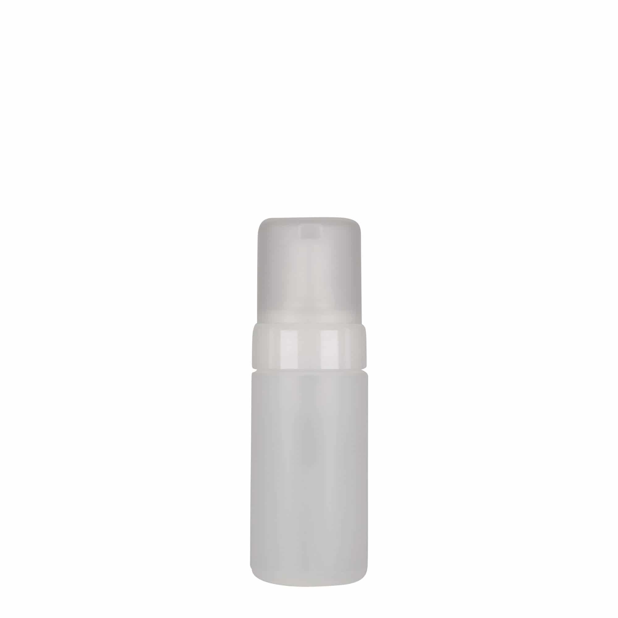 100 ml бутилка с дозатор „Foamer“, PE пластмаса, естествен цвят, затваряне: винтова капачка