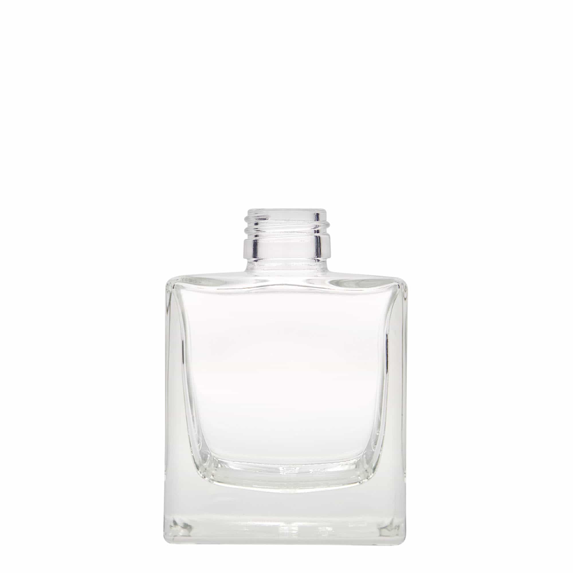 200 ml стъклена бутилка „Cube“, квадратна, затваряне: капачка PP 28 200 ml стъклена бутилка „Cube“, квадратна, затваряне: капачка PP 28