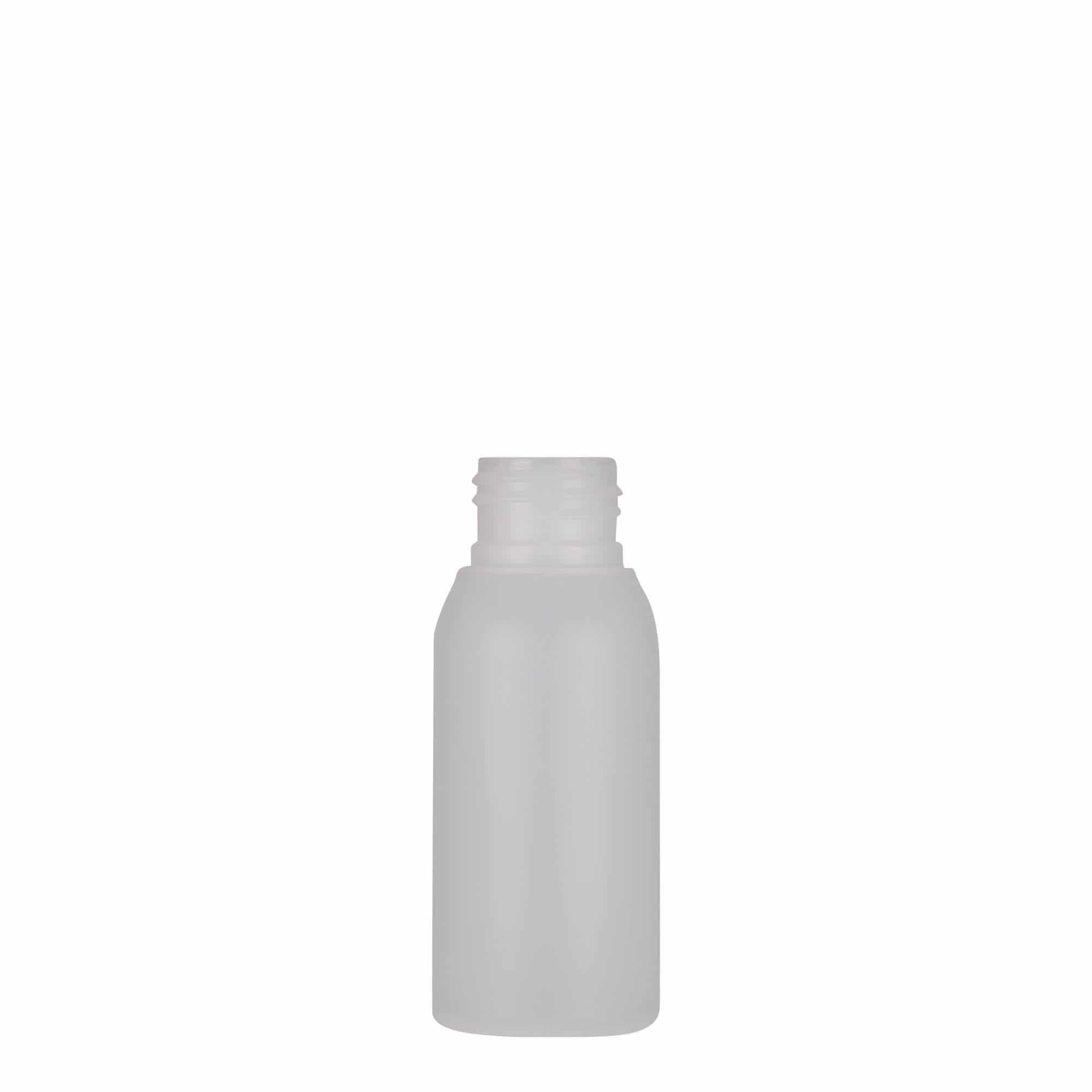 50 мл пластмасова бутилка 'Tuffy', HDPE, натурална, гърловина: 24/410