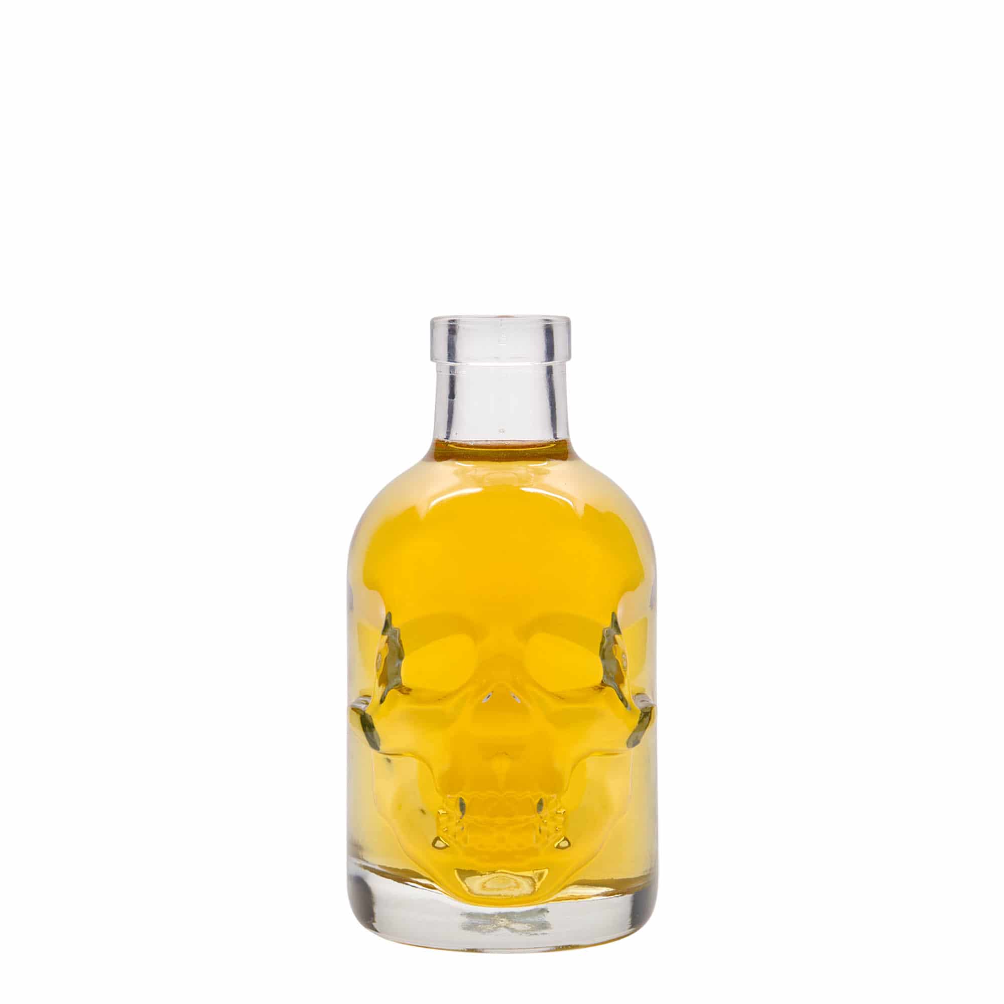 200 ml стъклена бутилка „Череп“, затваряне: коркова тапа