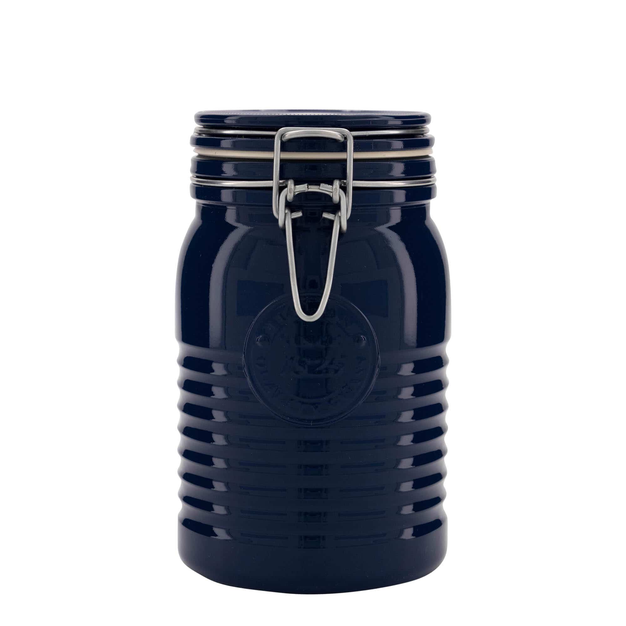 1000 ml буркан с клипс „Officina 1825“, син, затваряне: капак с клипс