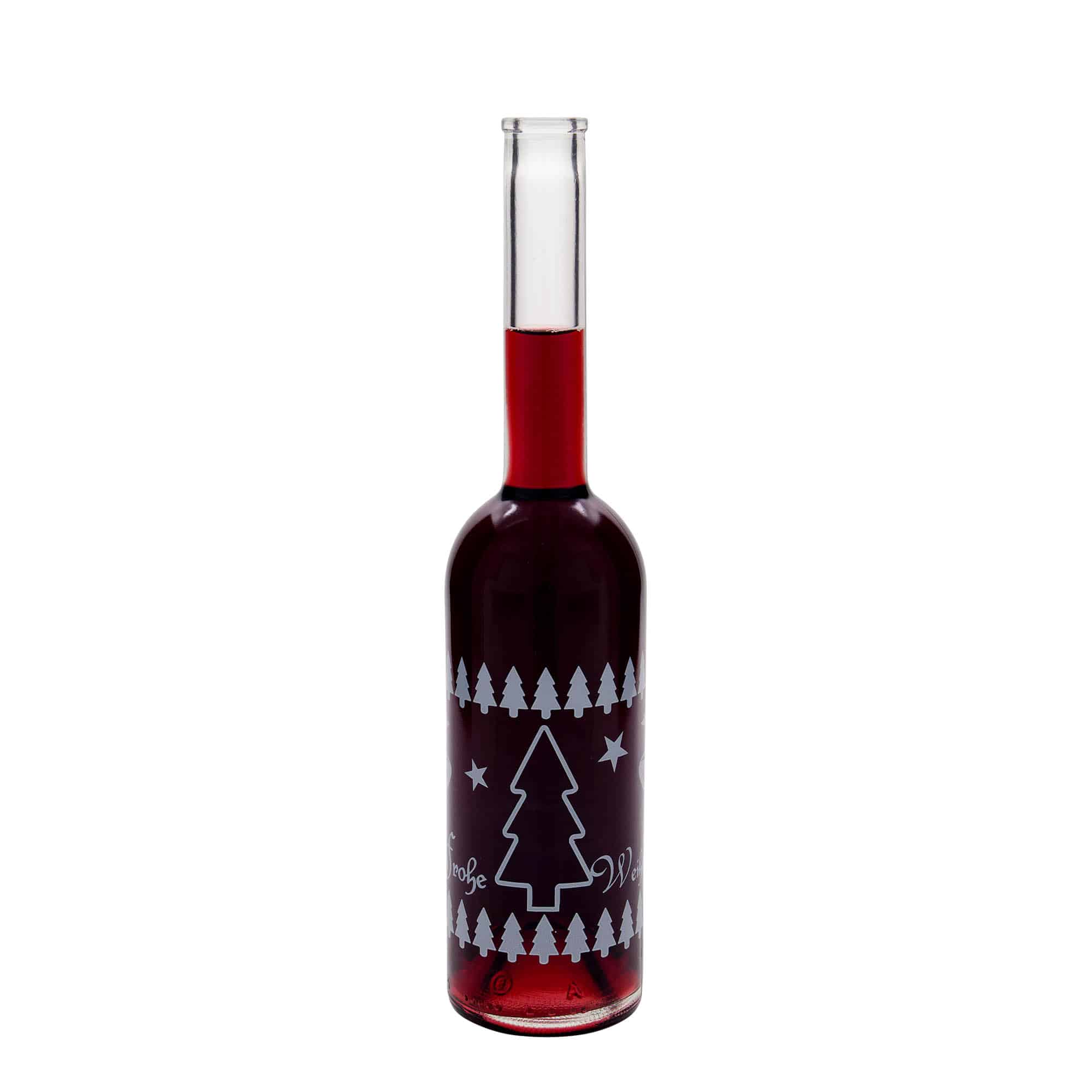 500 ml стъклена бутилка „Опера“, мотив: Класическа Коледа, затваряне: коркова тапа