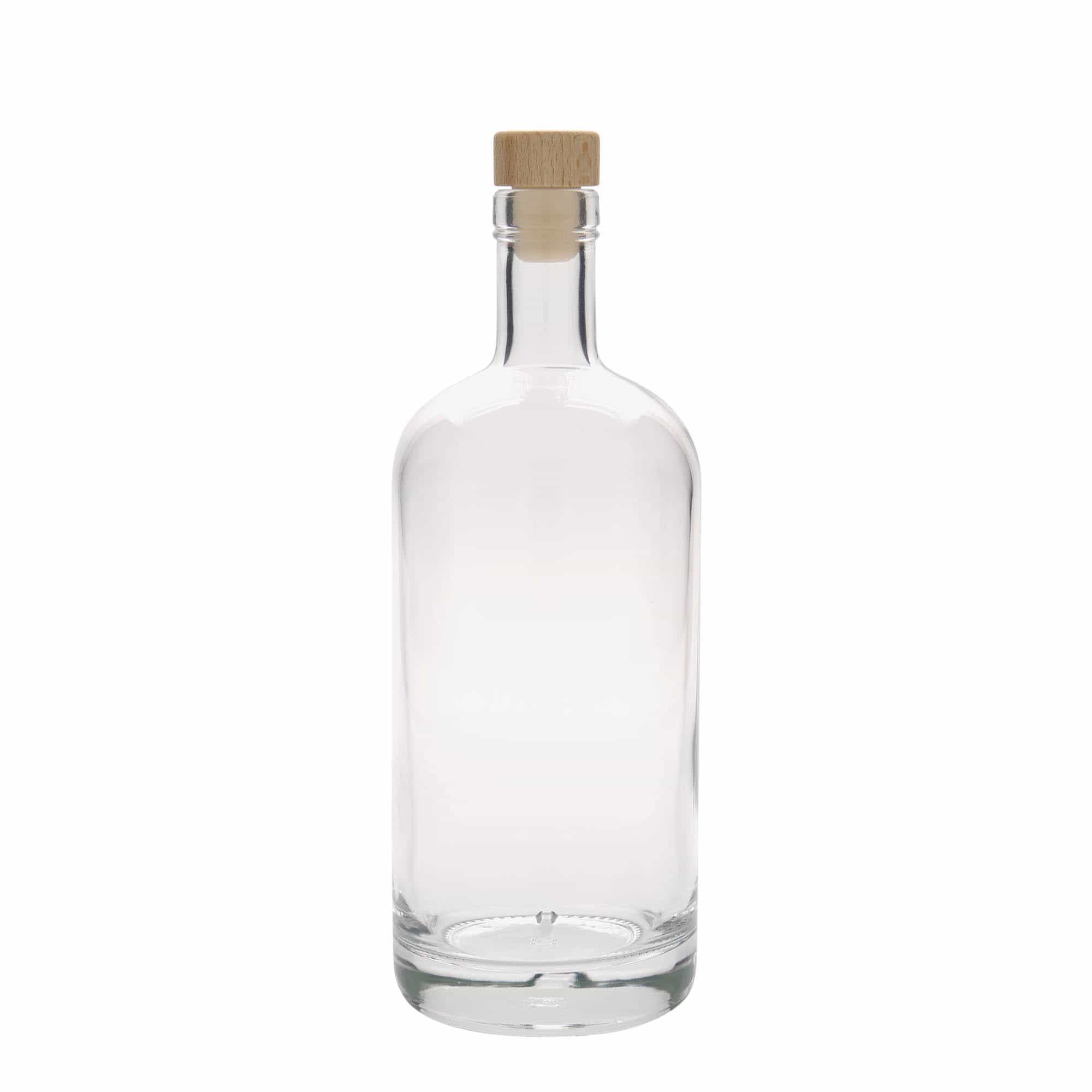 700 ml стъклена бутилка „Linea Uno“, затваряне: коркова тапа
