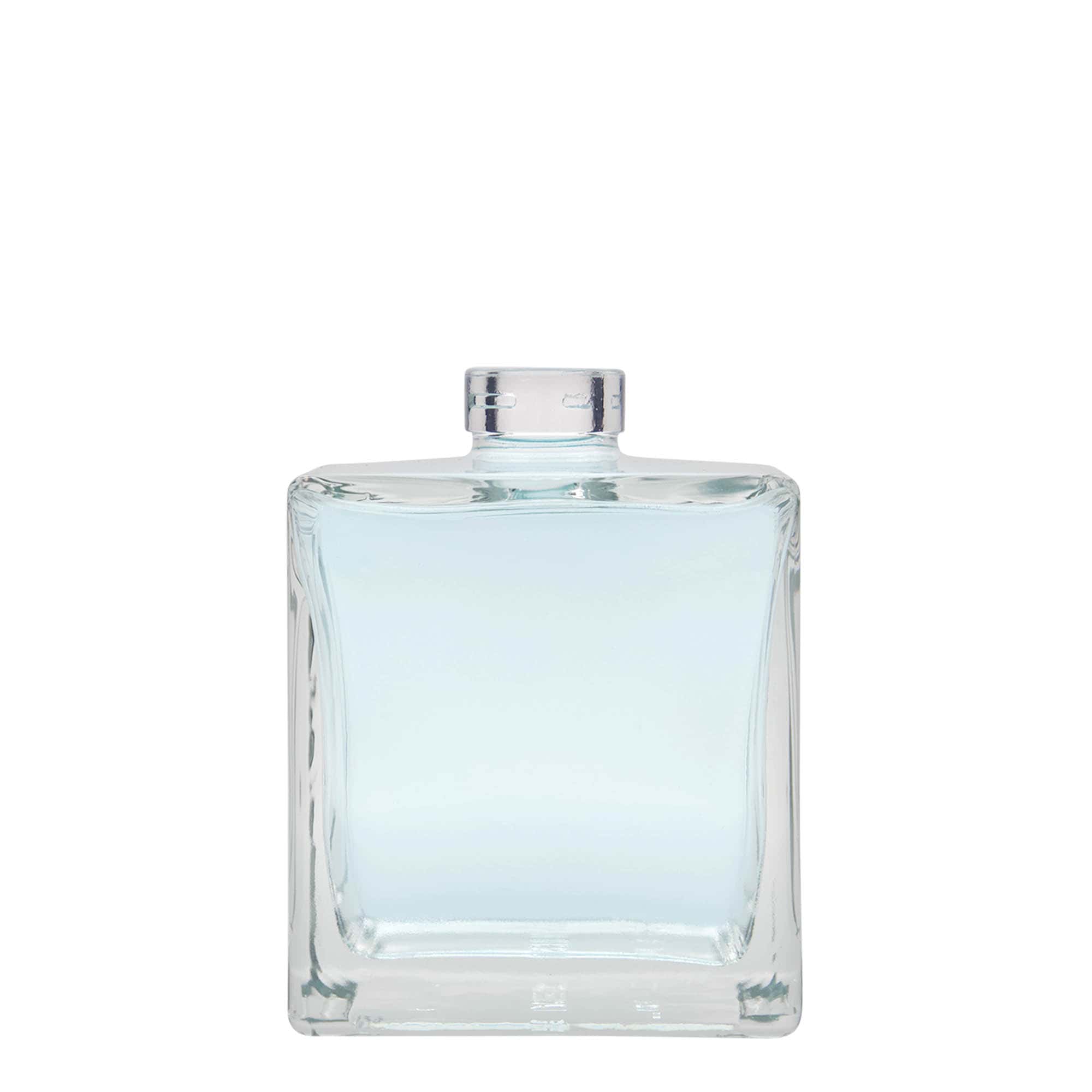 500 ml стъклена бутилка „Cube“, квадратна, затваряне: коркова тапа