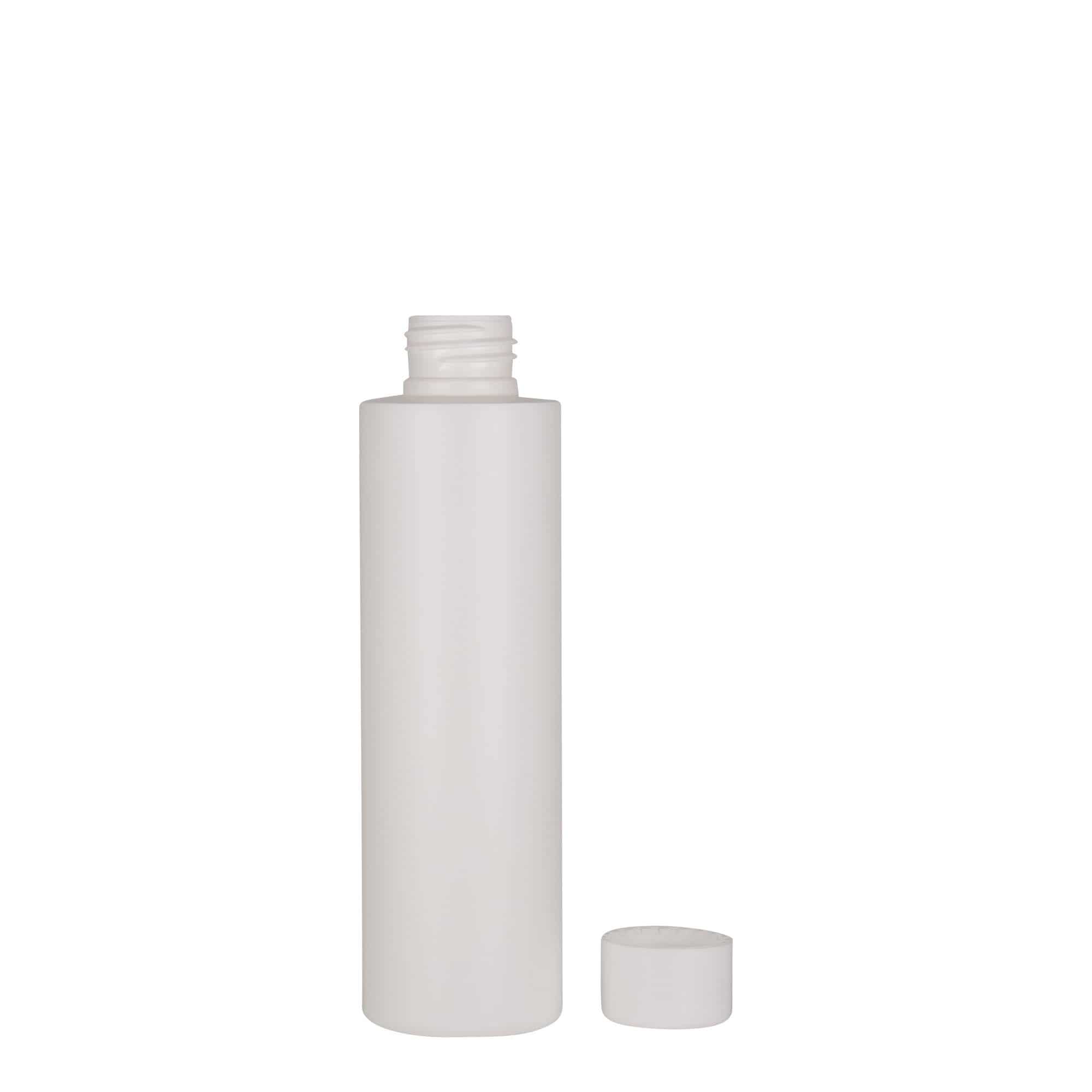150 ml пластмасова бутилка „Pipe“, HDPE, бяла, затваряне: винтова капачка 24/410